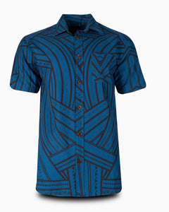 Eveni Pacific Men's Classic Shirt - ELECTRA BLUE