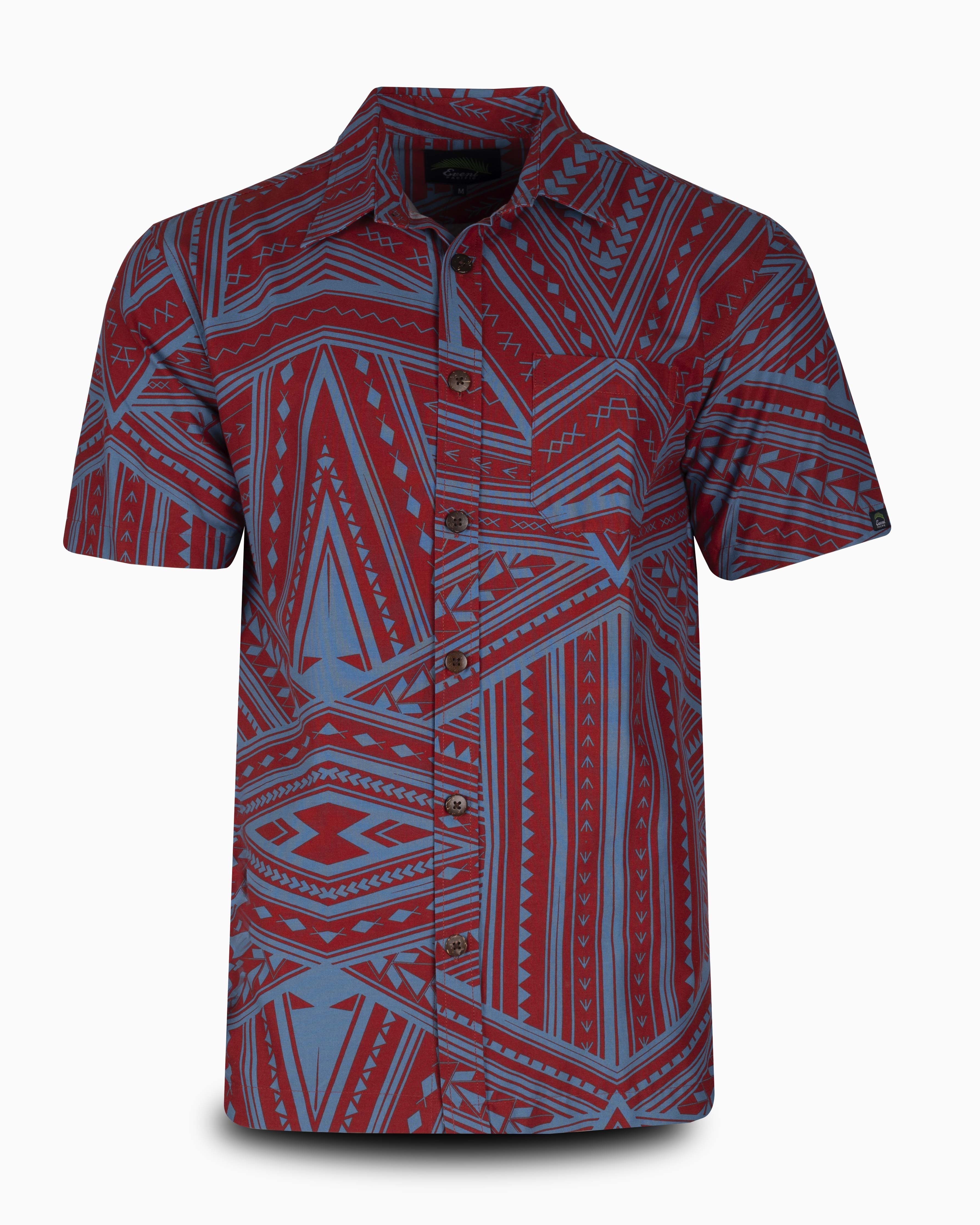 Eveni Pacific Men's Classic Shirt - CURRANT RED