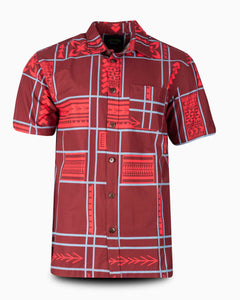 Eveni Pacific Men's Classic Shirt - TAI RED