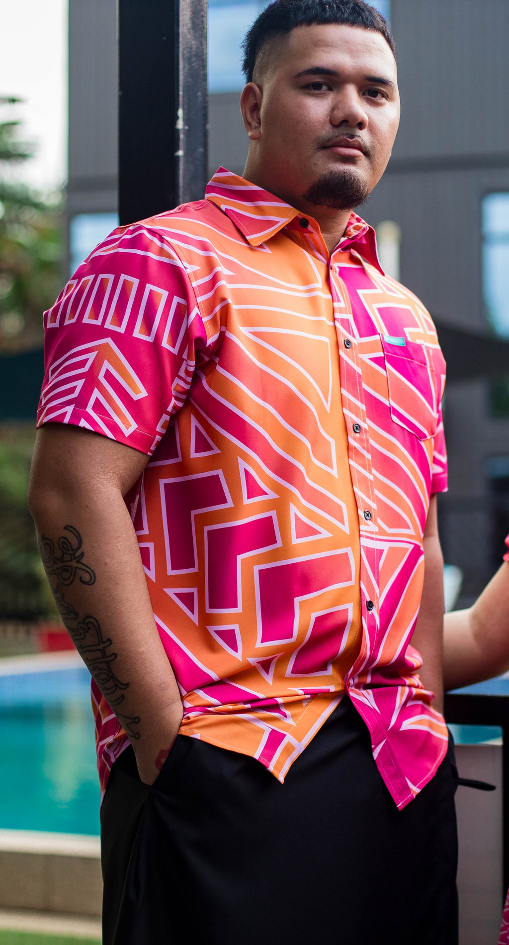 KP Premium Elei Shirts S/S Peach Skin