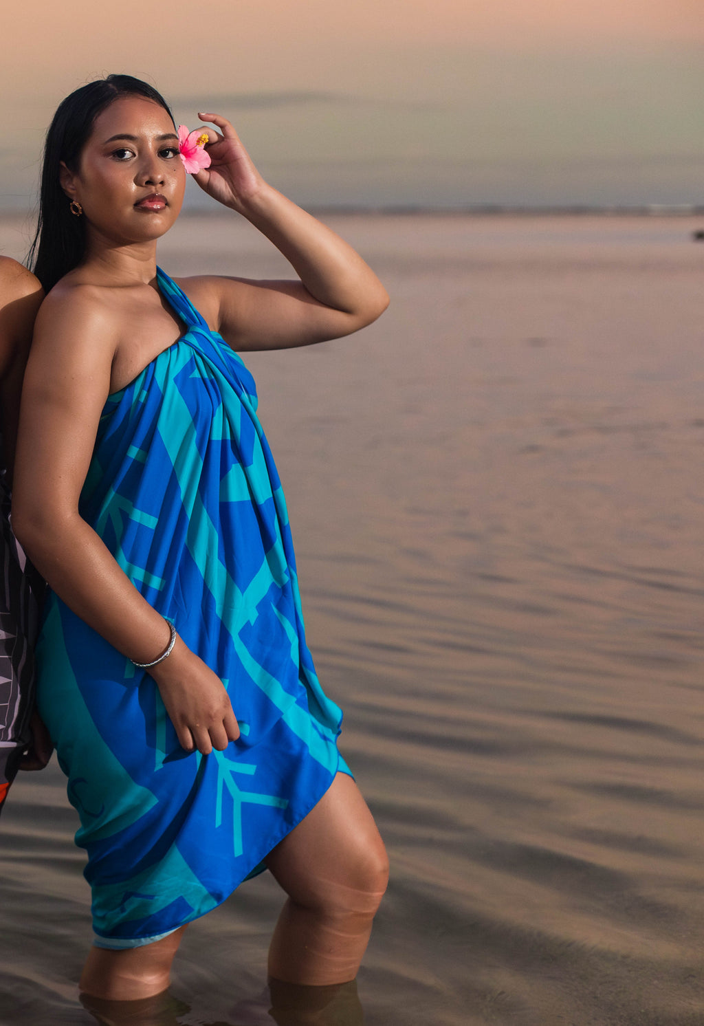 Koko Pacific Sarong Fetu Teal