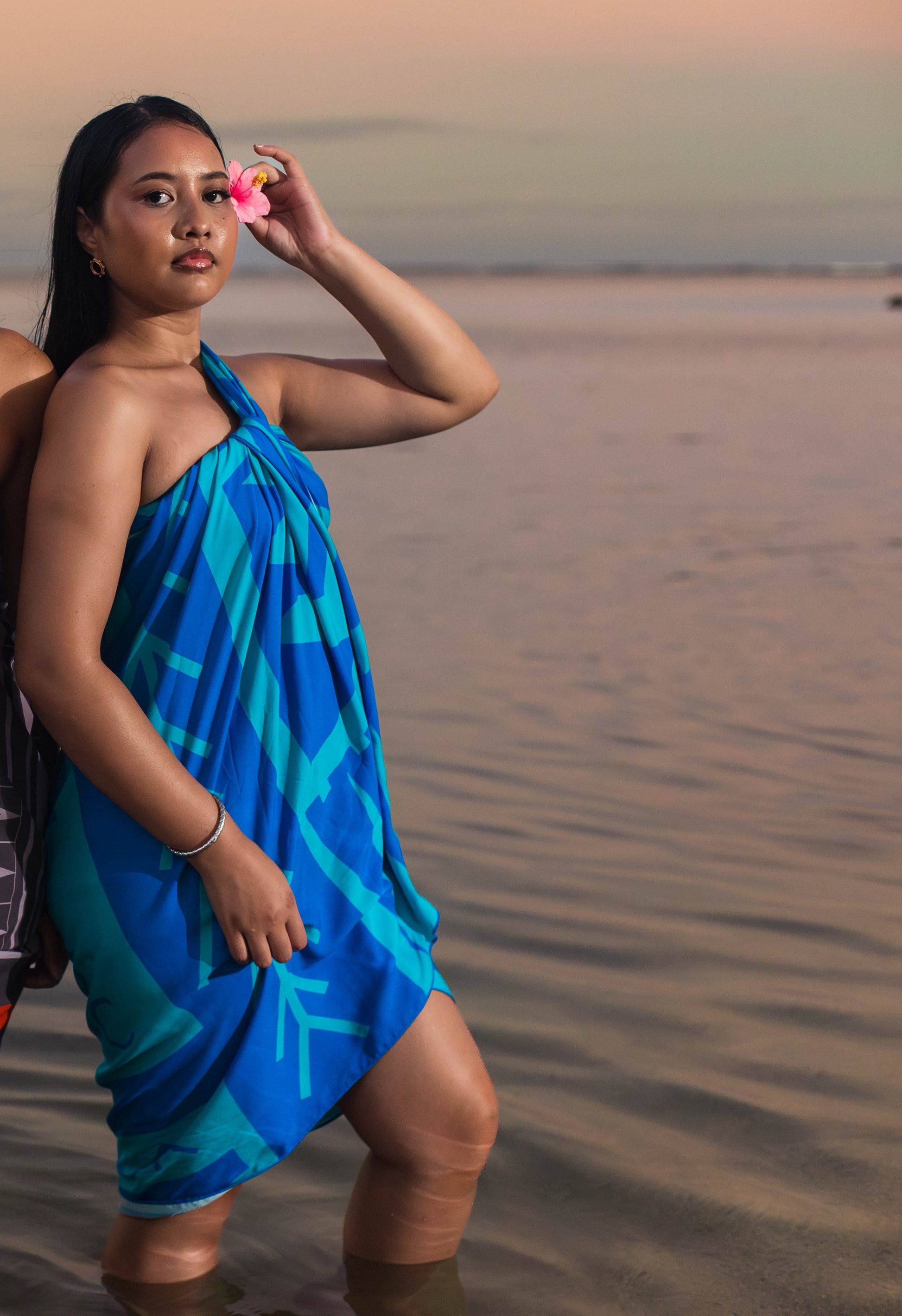Koko Pacific Sarong Fetu Teal