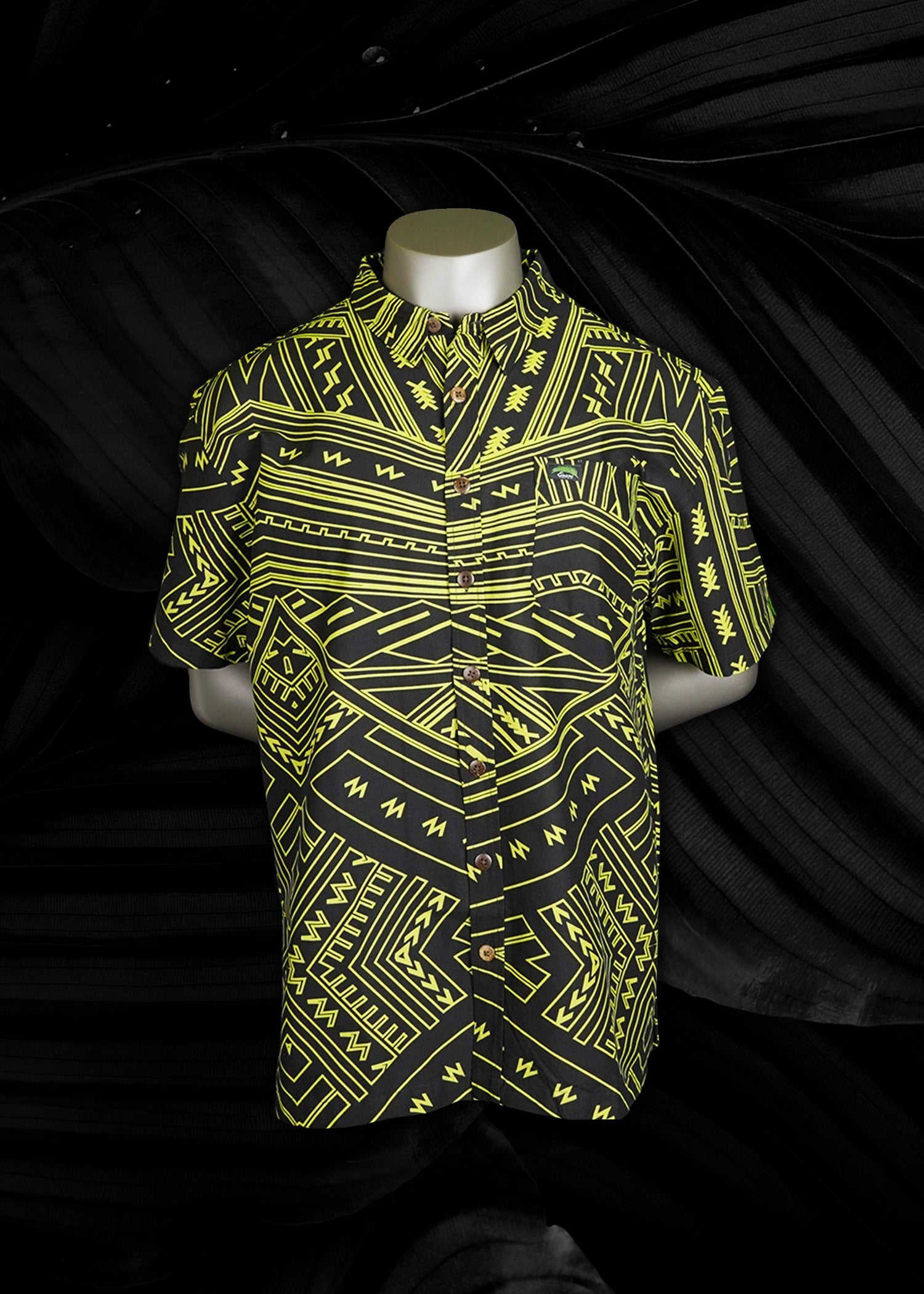 Eveni Pacific Men's Classic Elei Shirt - Yellow Tail