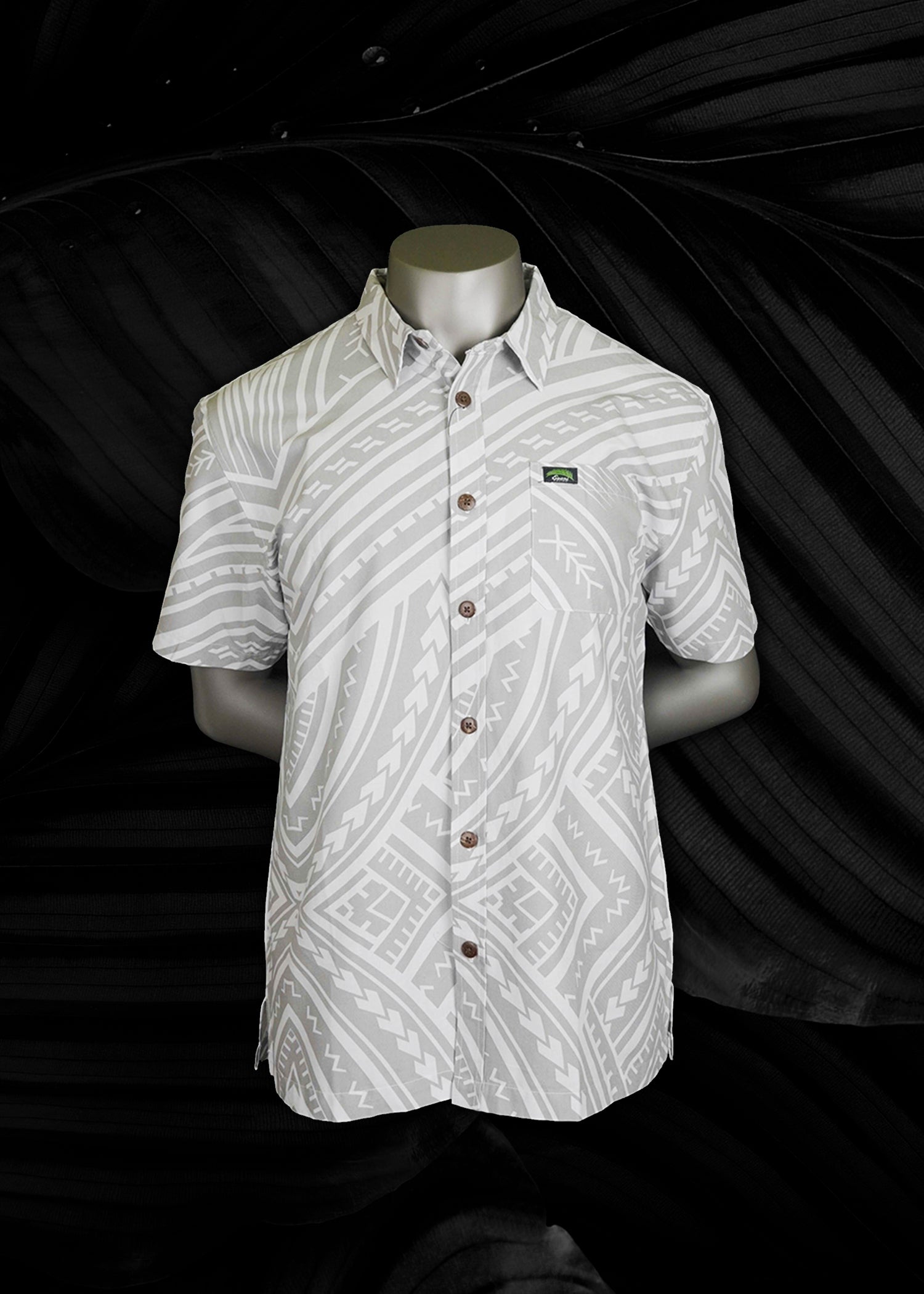 Eveni Pacific Men's Classic Elei Shirt - Crispy Grey