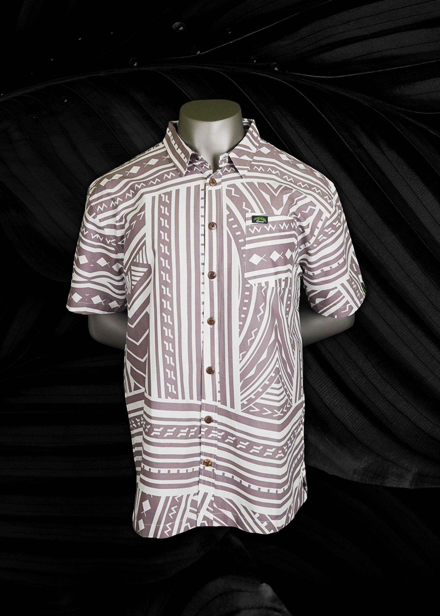 Eveni Pacific Men's Classic Elei Shirt - Songbird Tan