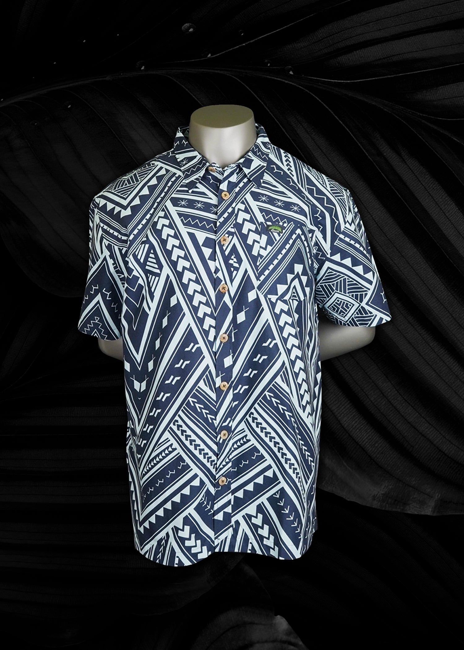 Eveni Pacific Men's Classic Elei Shirt - Navy Light