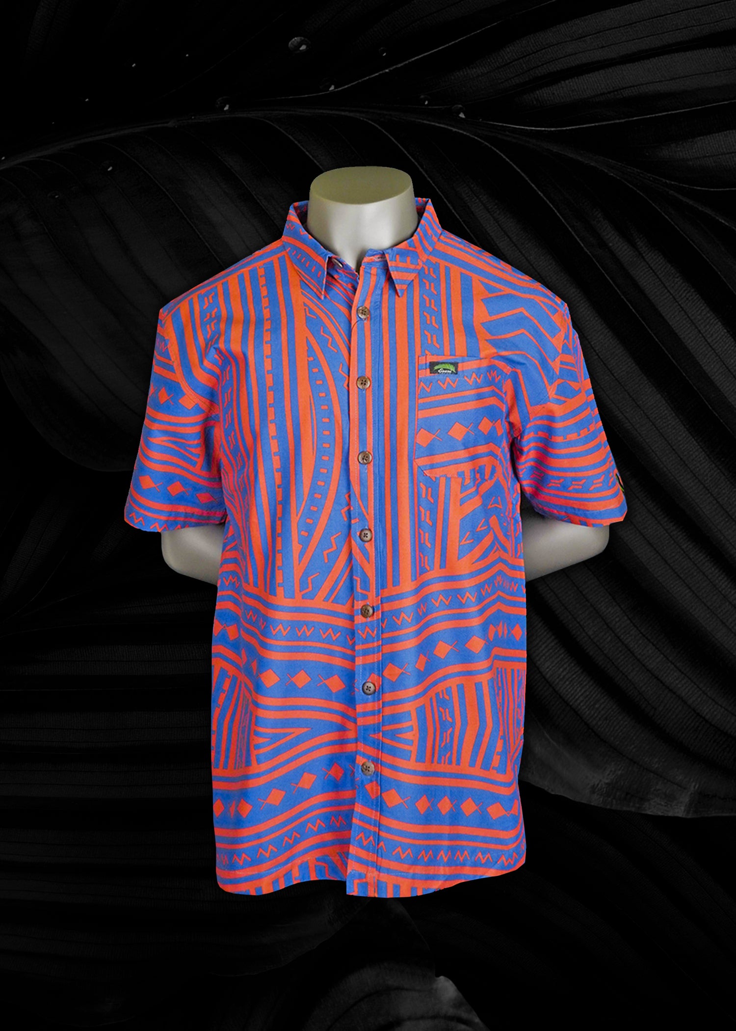 Eveni Pacific Men's Classic Elei Shirt - Poetic Rust