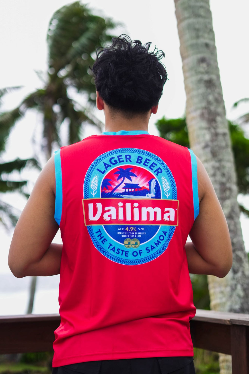 MKS Vailima Basketball Vest Pride Red