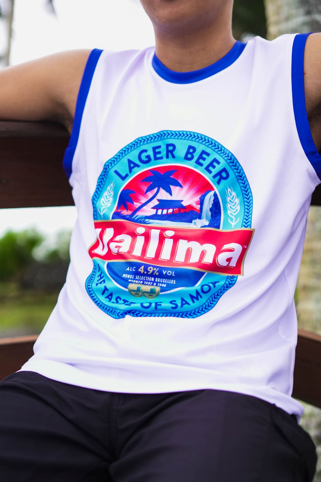 MKS Vailima Basketball Vest - White
