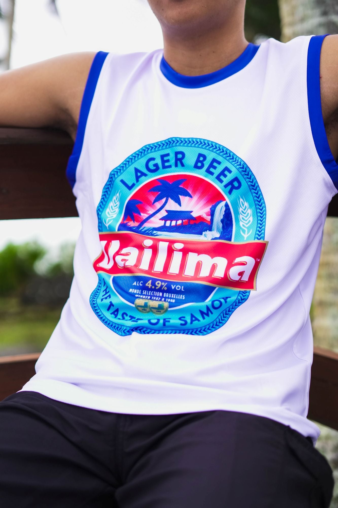 MKS Vailima Basketball Vest - White