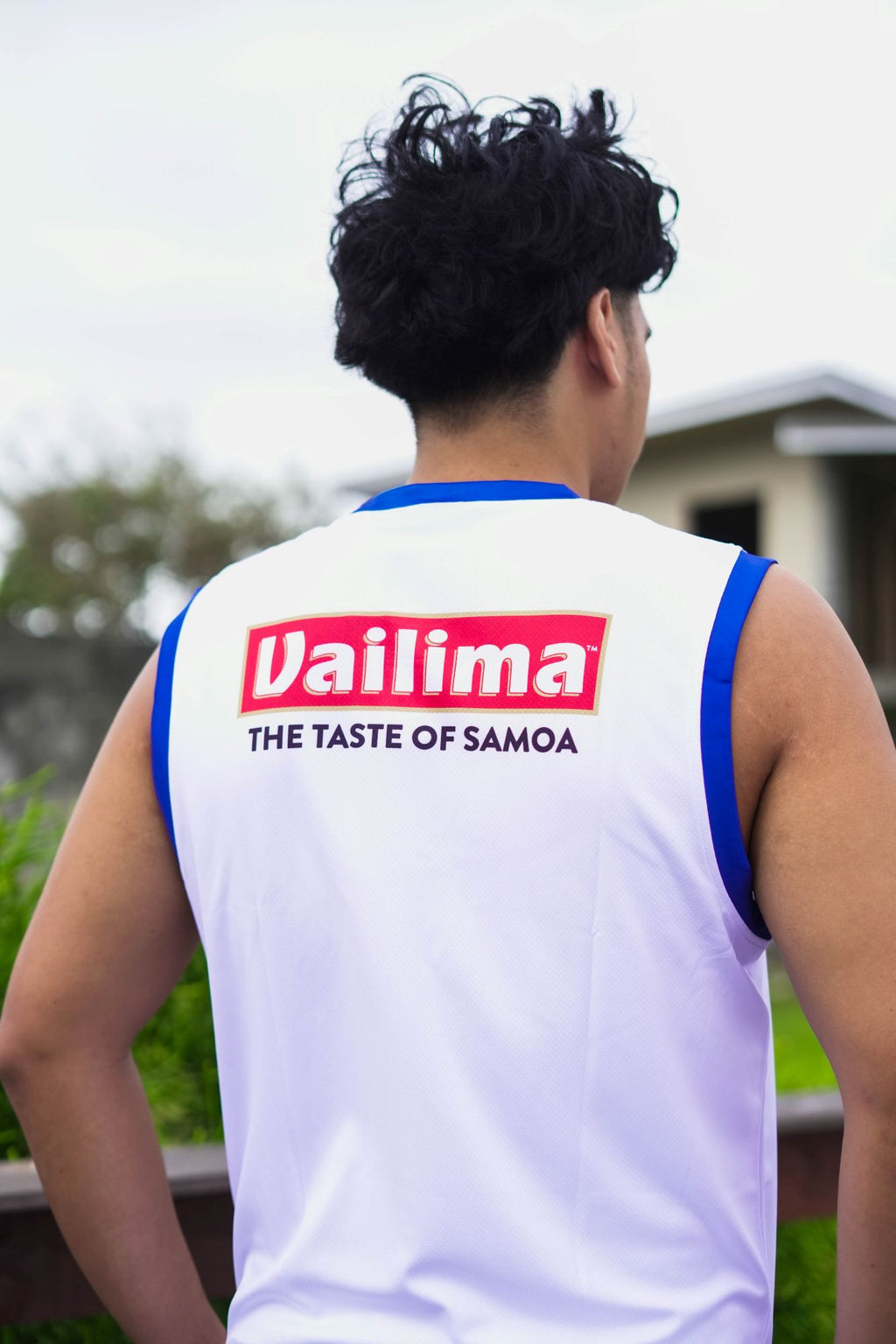 MKS Vailima Basketball Vest - White