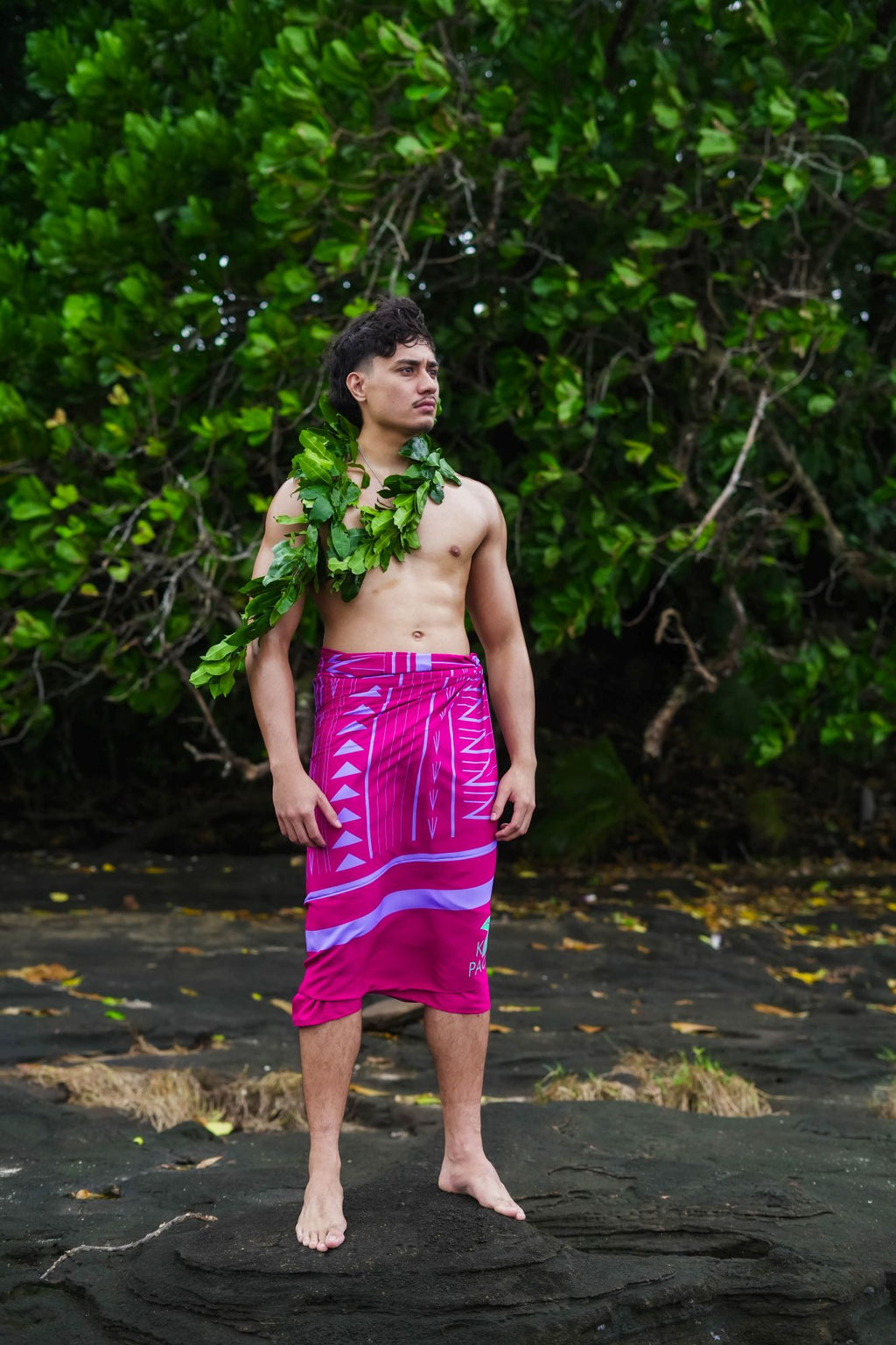 Koko Pacific Sarong Atu Maroon