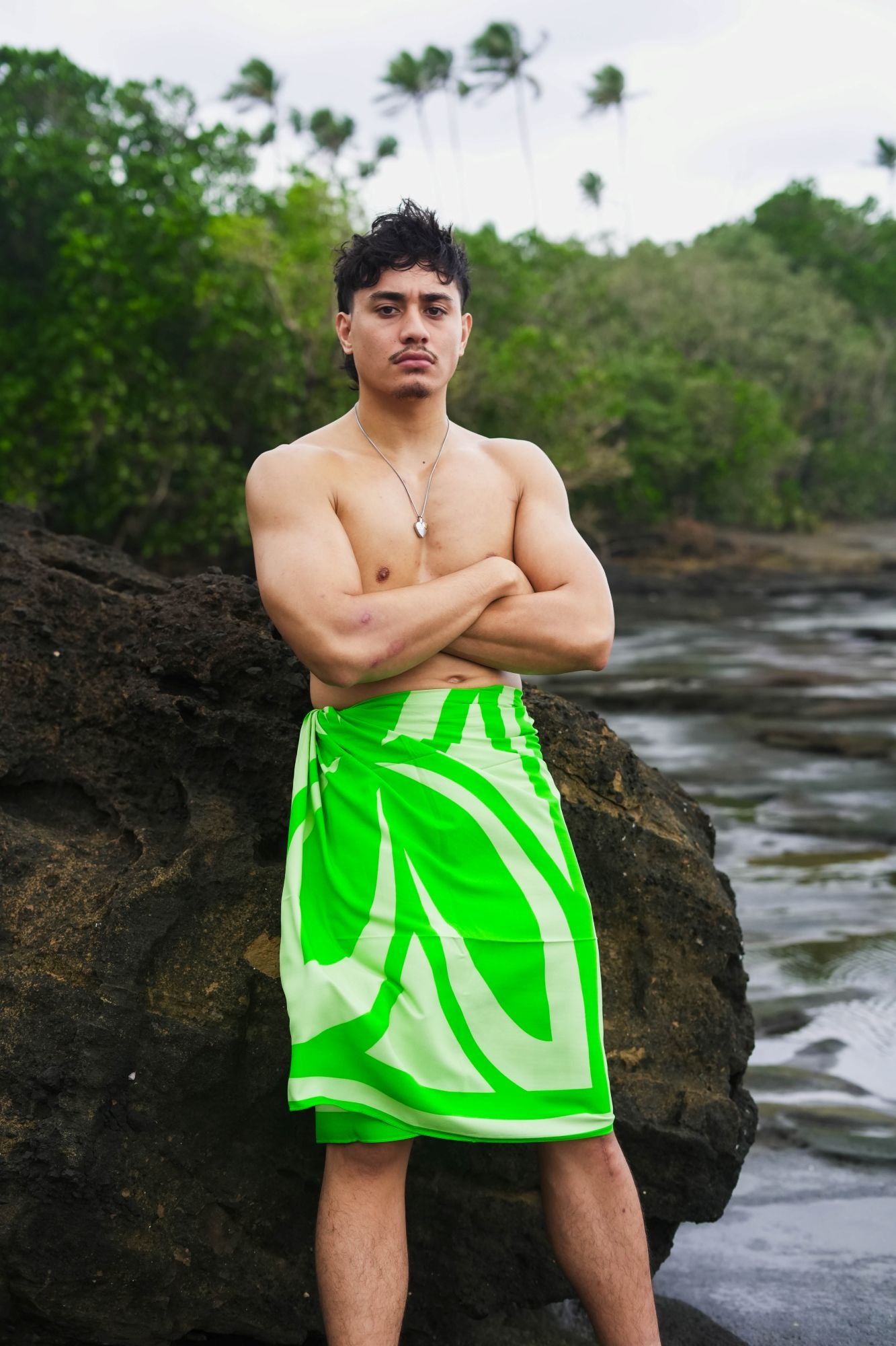 Koko Pacific Sarong Limu Green