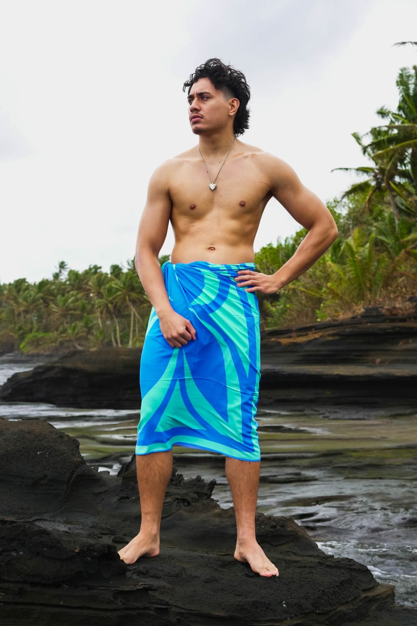 Koko Pacific Sarong Alamoana Blue