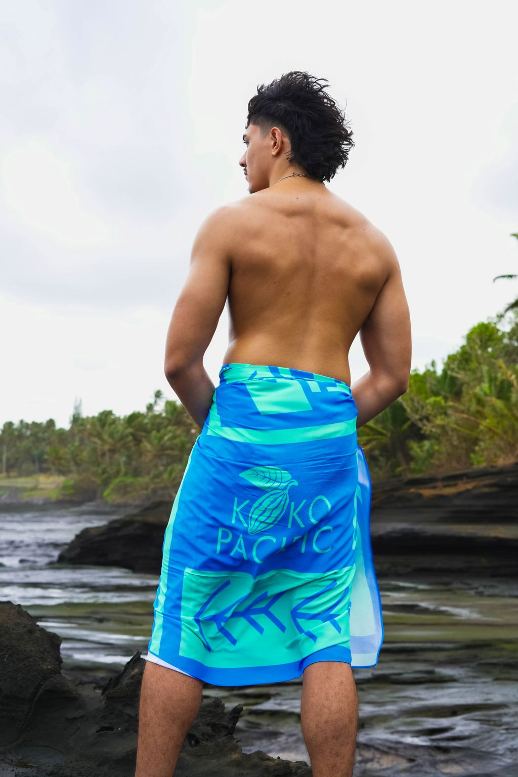 Koko Pacific Sarong Alamoana Blue