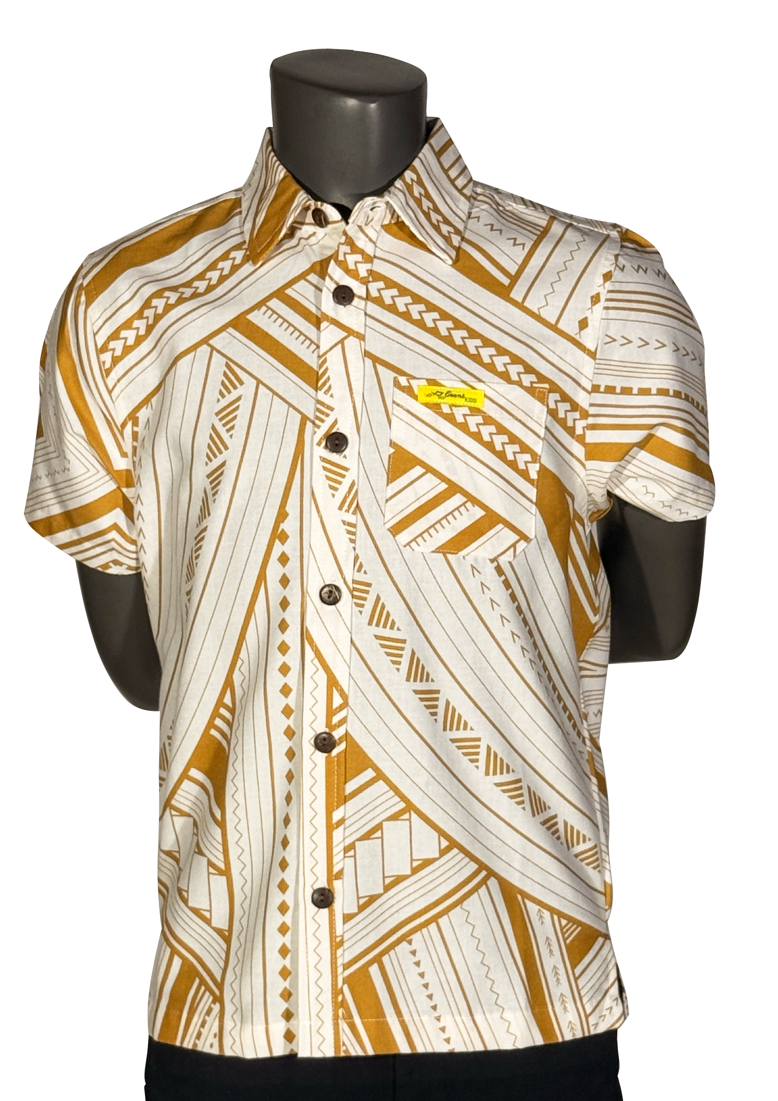 Eveni Pacific Boys Classic Elei Shirt - Butterscotch Wind – EveniPacific