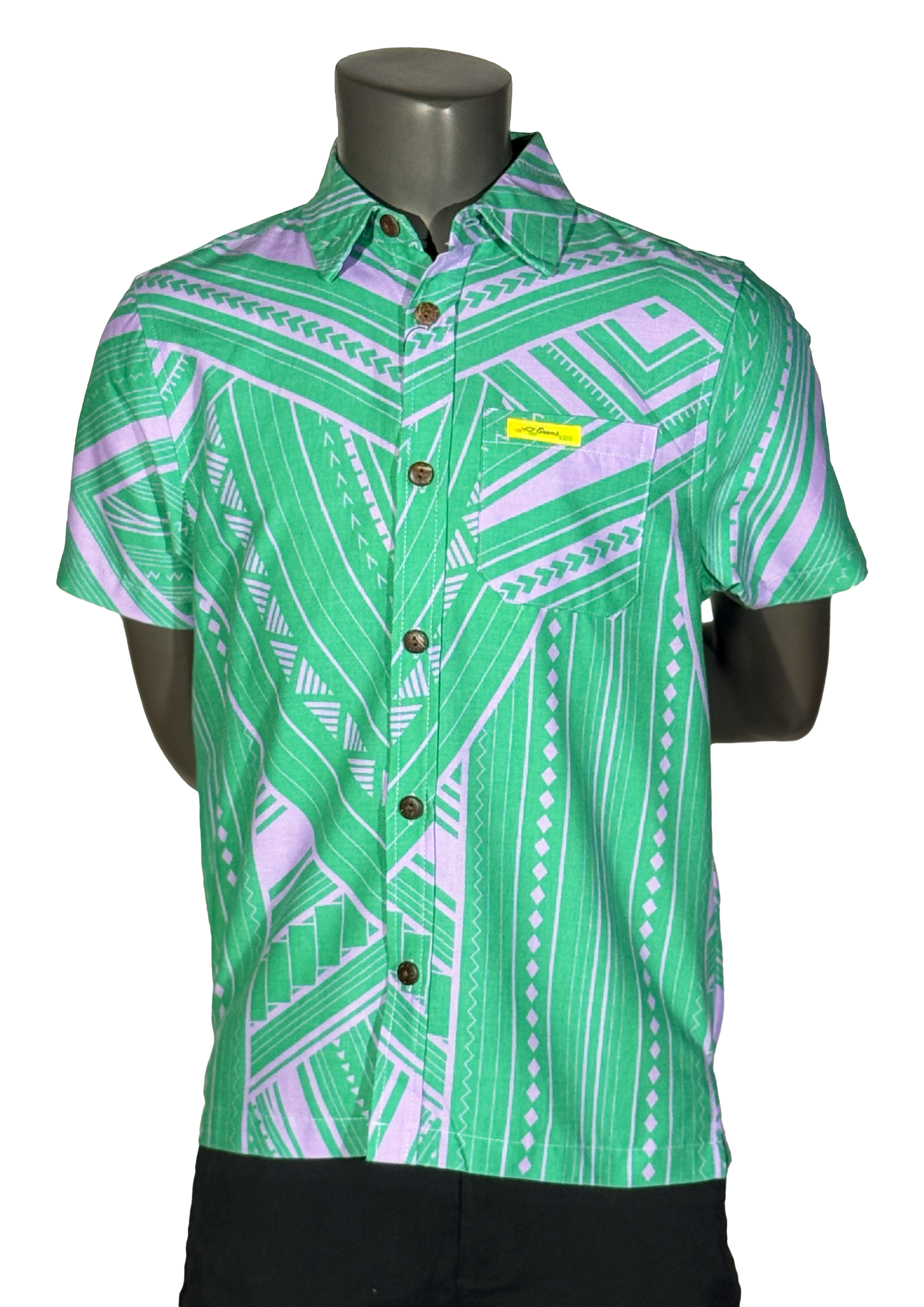 Eveni Pacific Boys Classic Elei Shirt - Aqua Force – EveniPacific