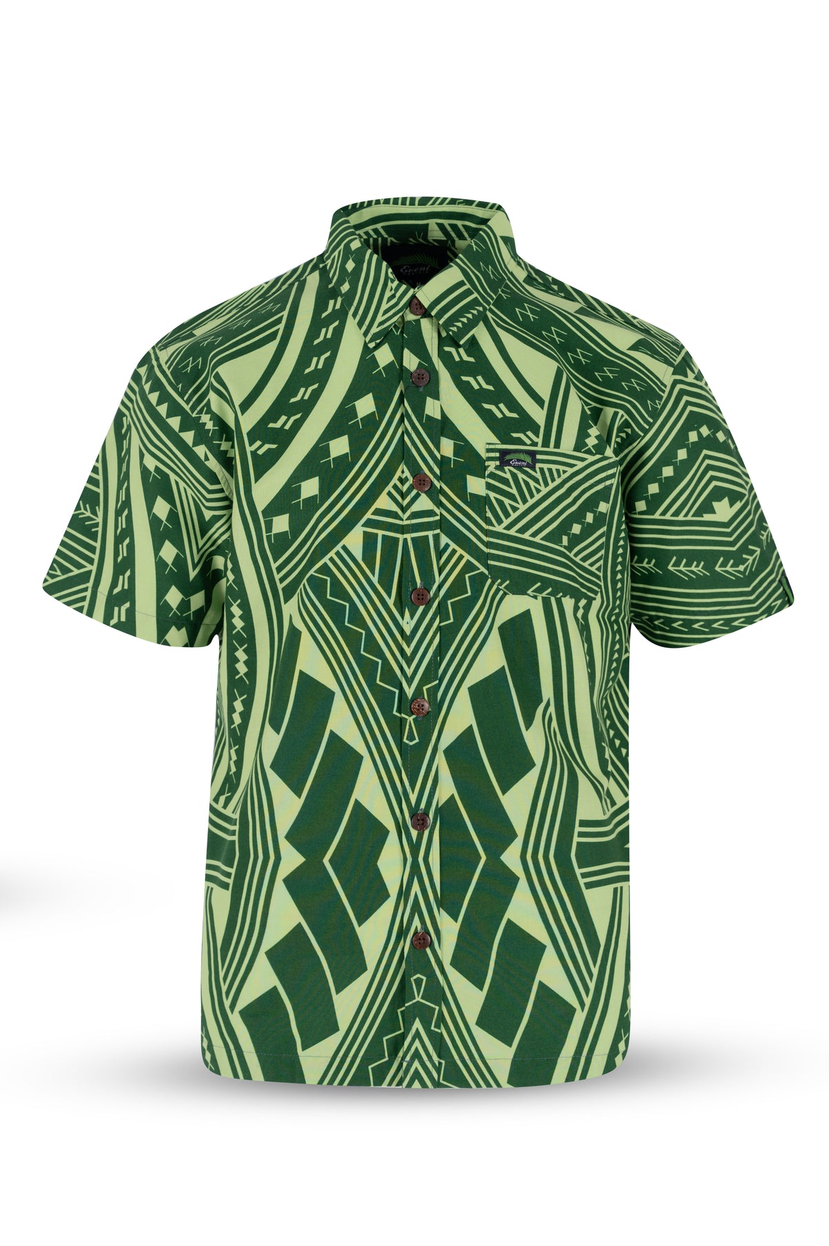 Eveni Pacific Men's Classic Elei Shirt - Ivy Green