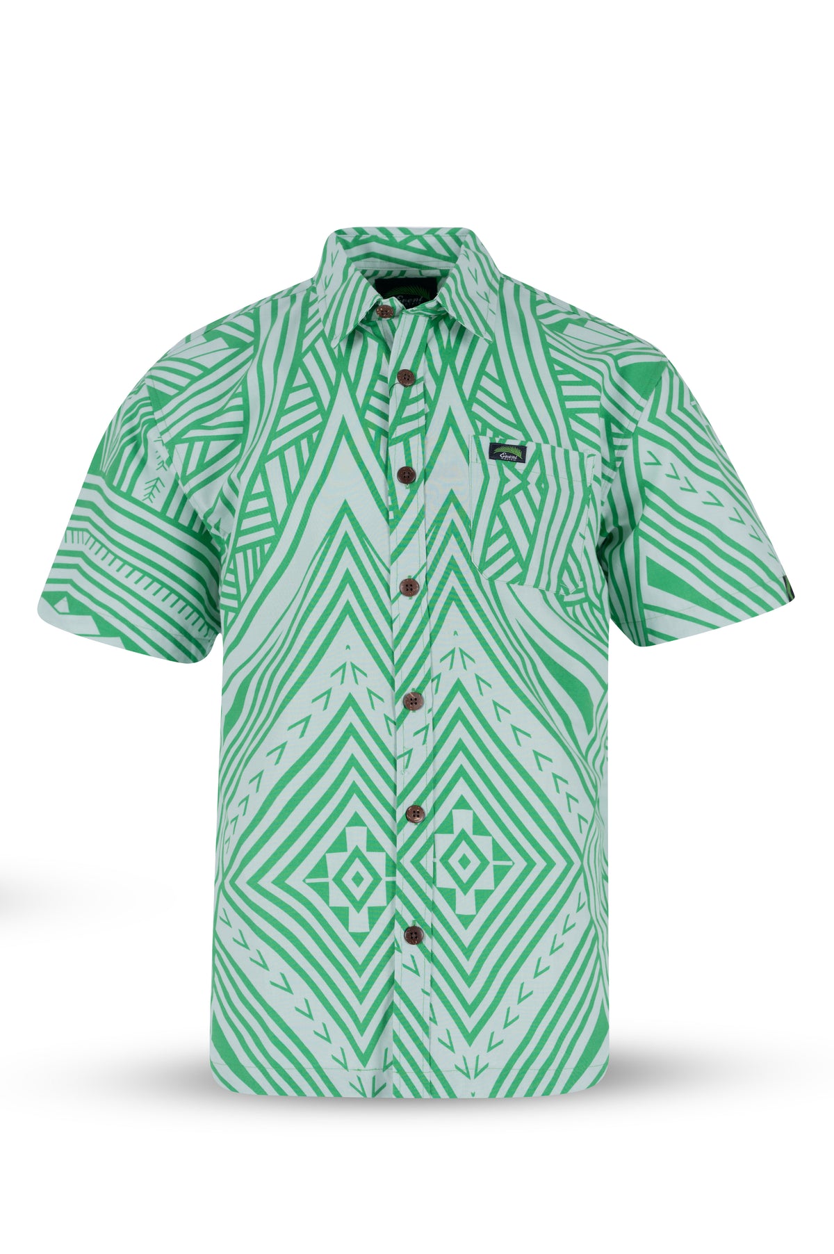 Eveni Pacific Men's Classic Elei Shirt - Alice Green