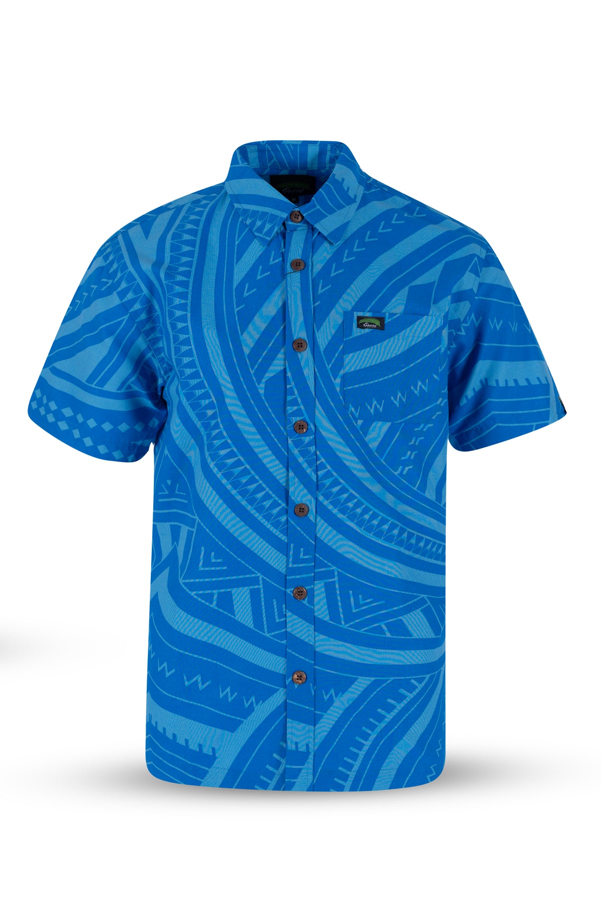 Eveni Pacific Men's Classic Elei Shirt - Harper Blue