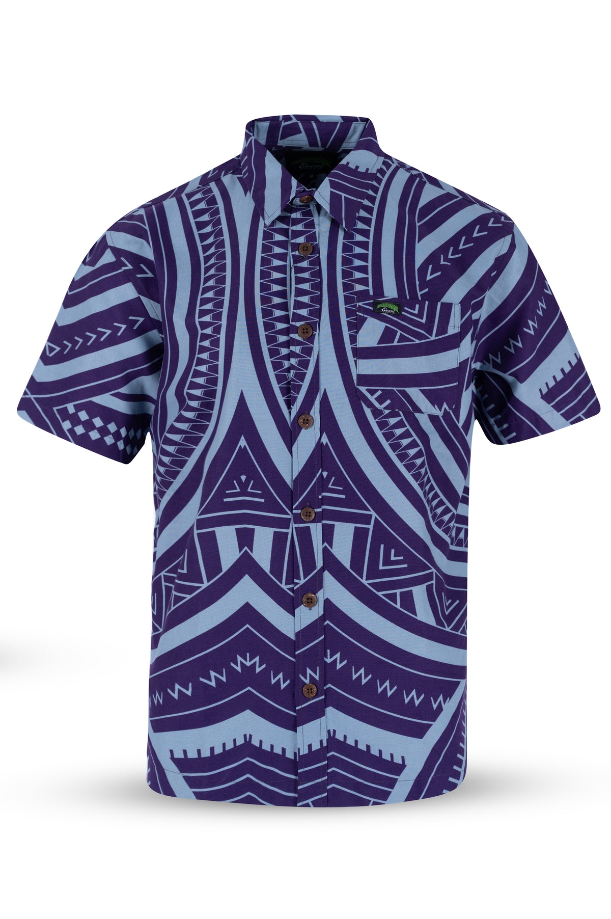 Eveni Pacific Men's Classic Elei Shirt - Luca Purple