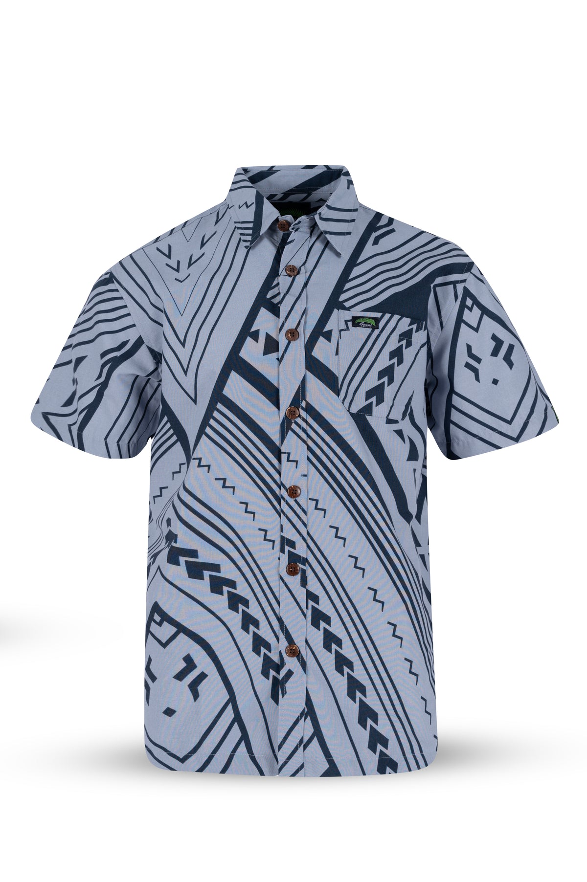 Eveni Pacific Men's Classic Elei Shirt - Freya Black