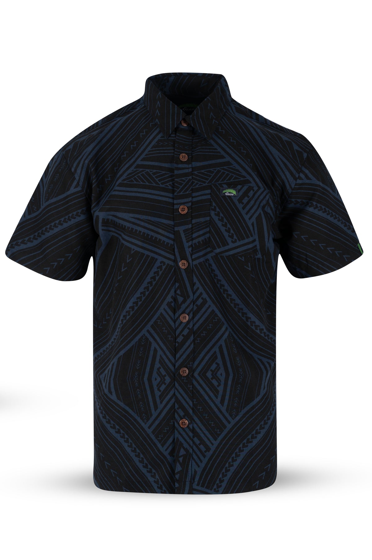 Eveni Pacific Men's Classic Elei Shirt - Isla Brown