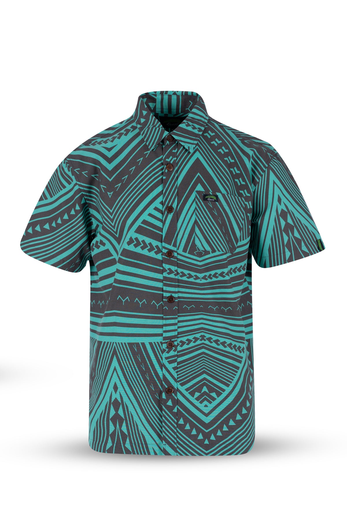Eveni Pacific Men's Classic Elei Shirt - Aria Brown
