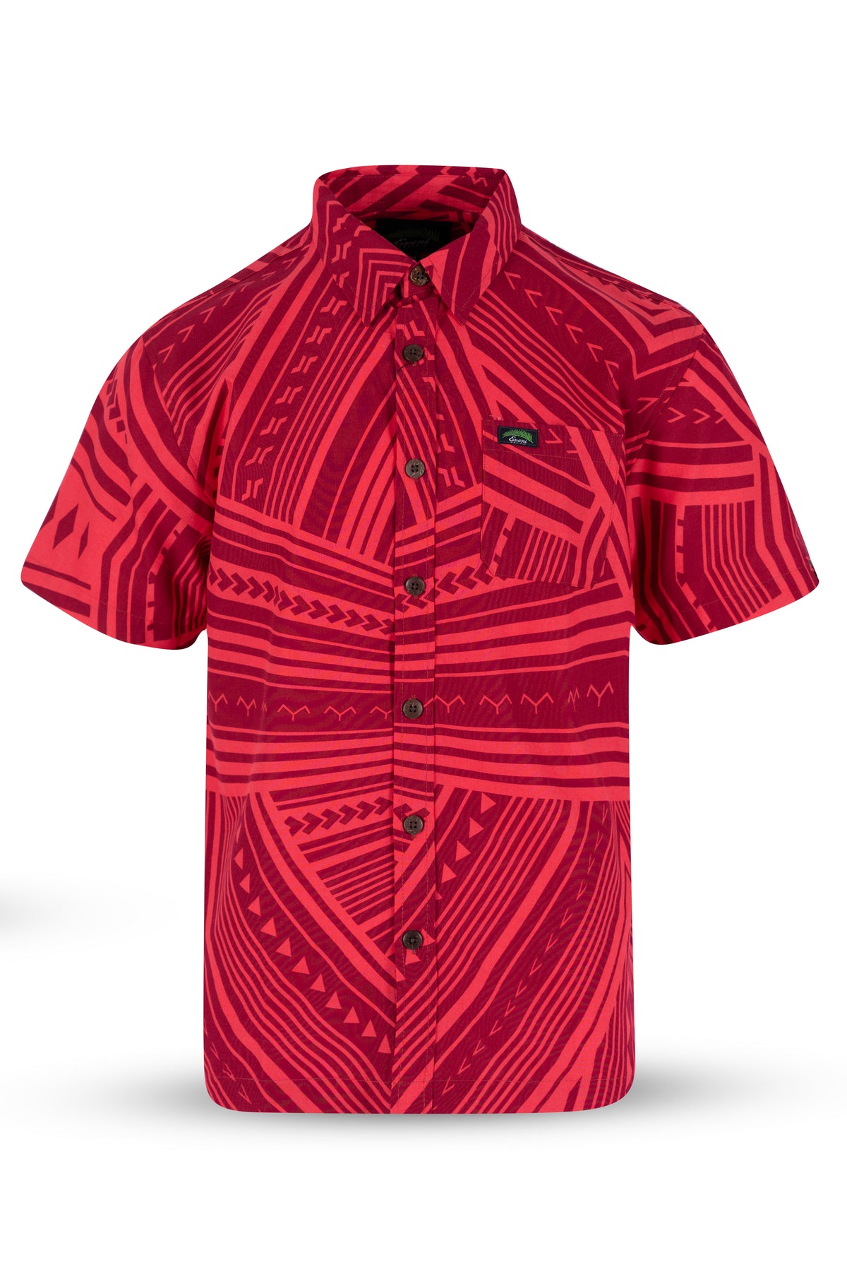 Eveni Pacific Men's Classic Elei Shirt - Billie Red