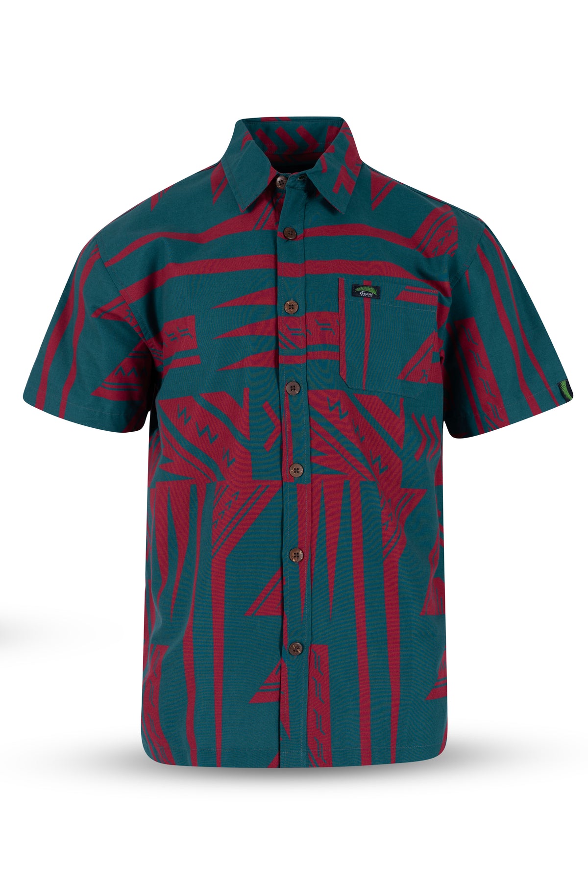Eveni Pacific Men's Classic Elei Shirt - Theo Green