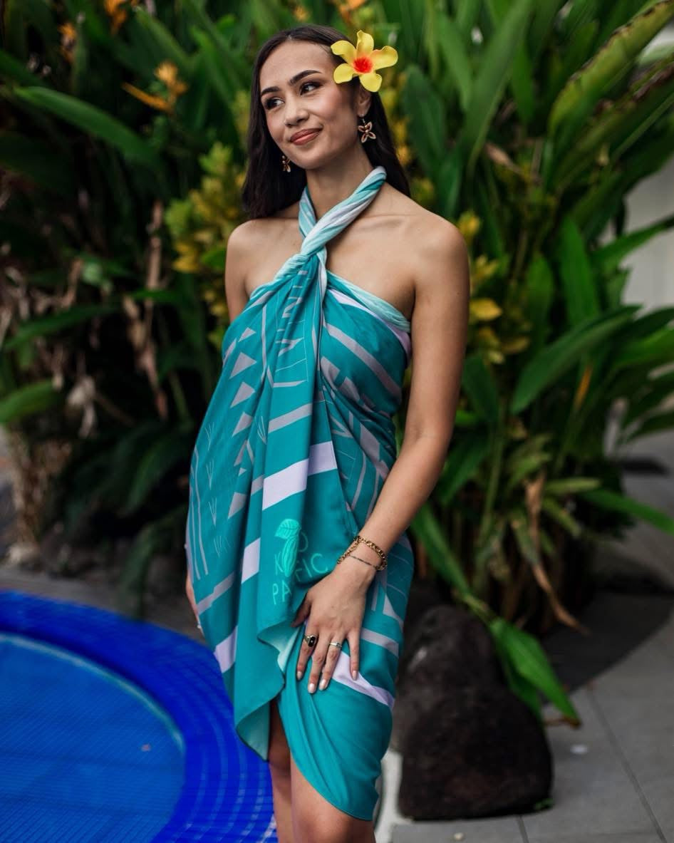 Koko Pacific Sarong Tala Teal