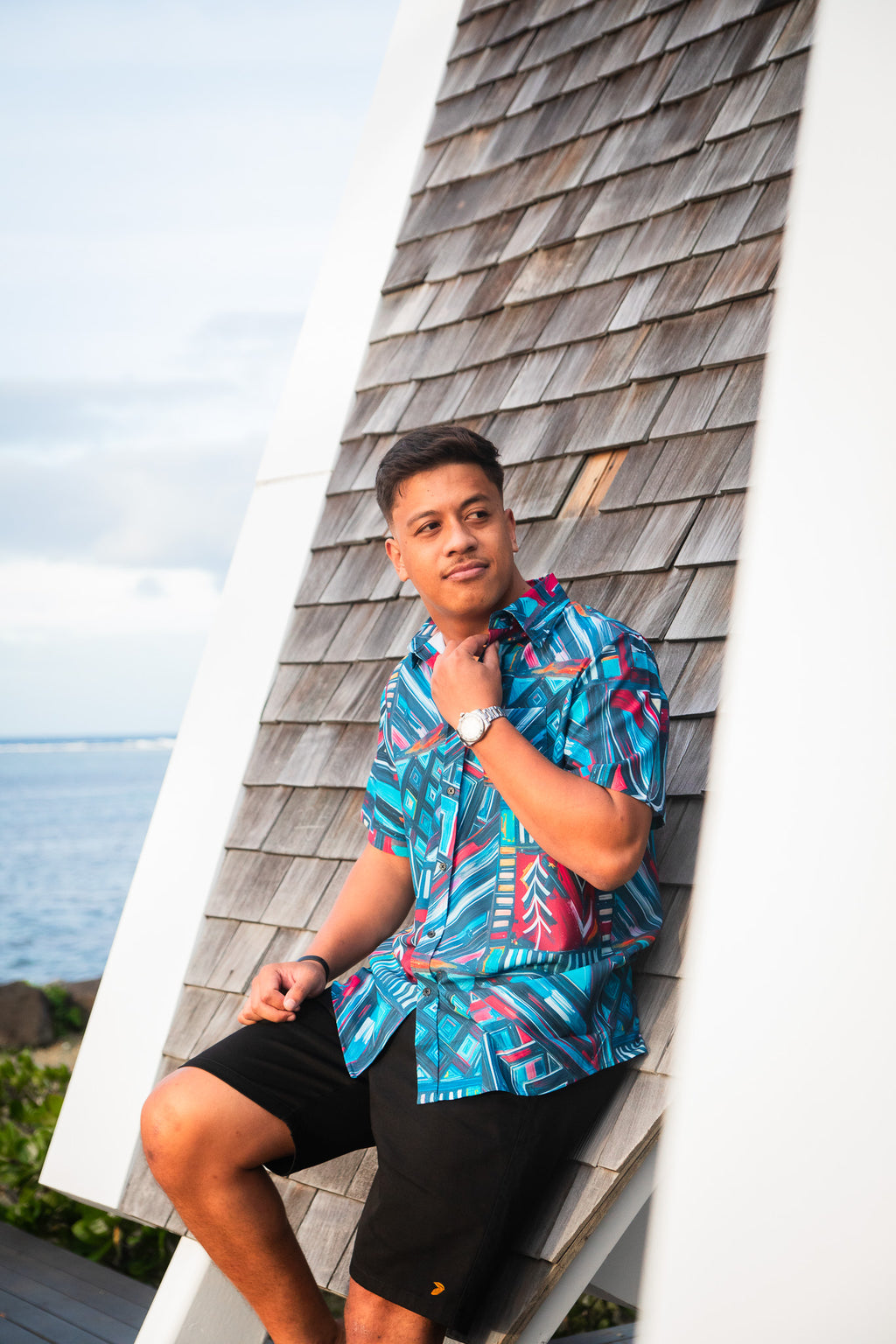 KP Premium Elei Shirts S/S Electric Turquoise