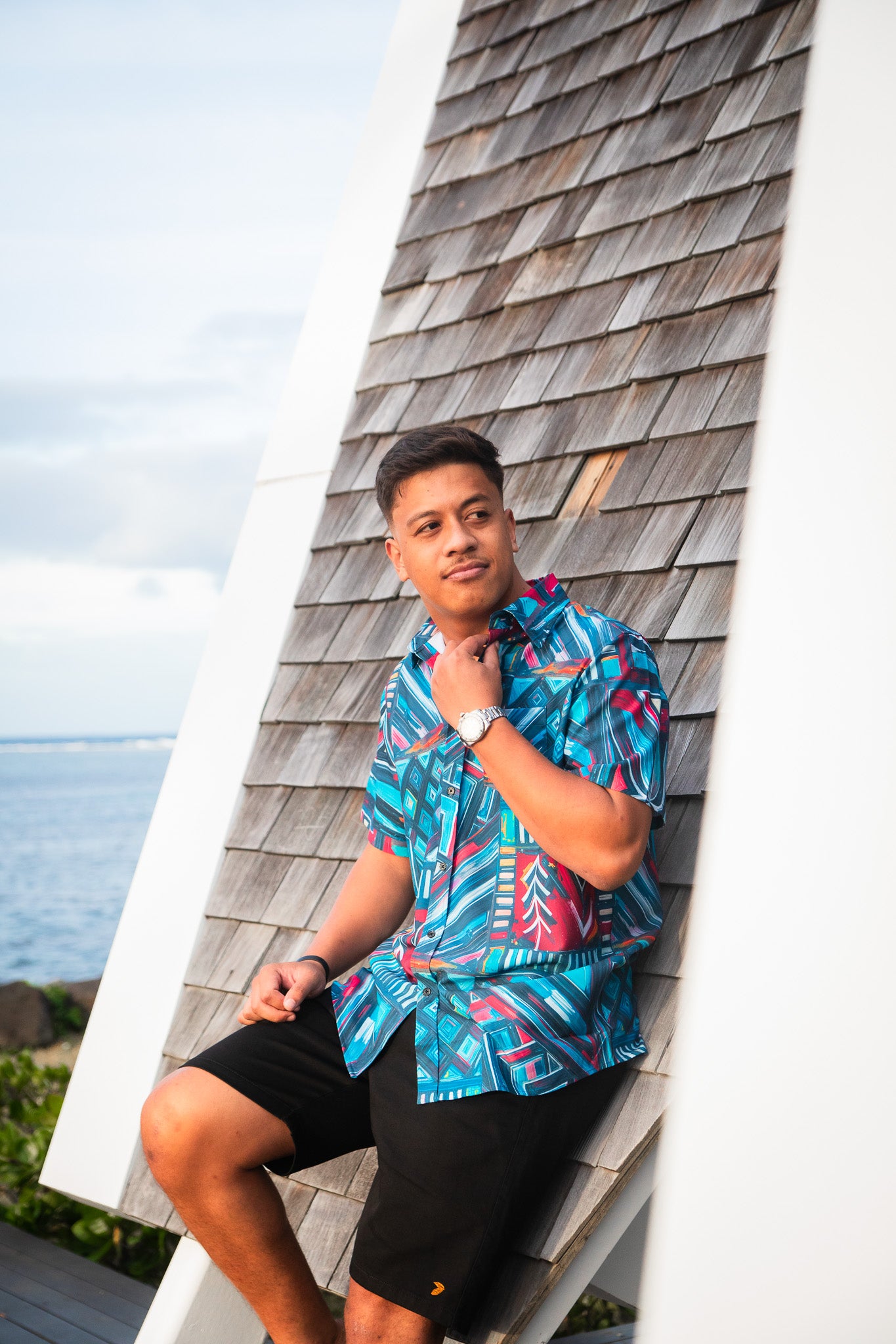 KP Premium Elei Shirts S/S Electric Turquoise