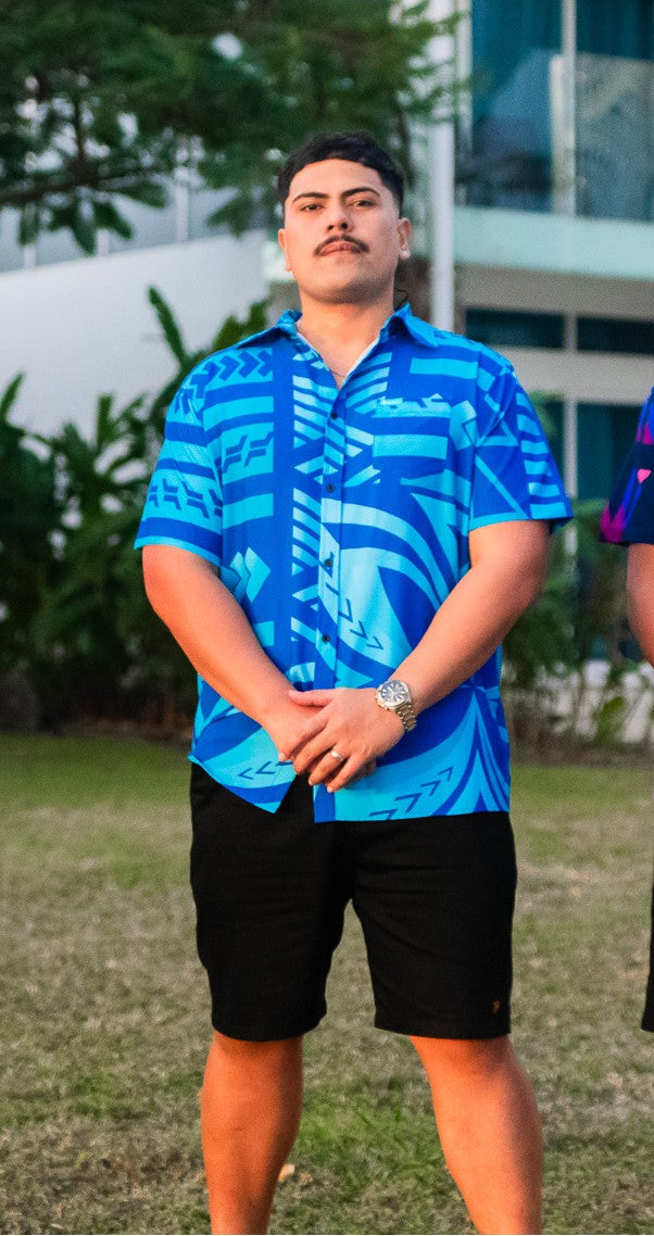 KP Premium Elei Shirts S/S Aurora Teal