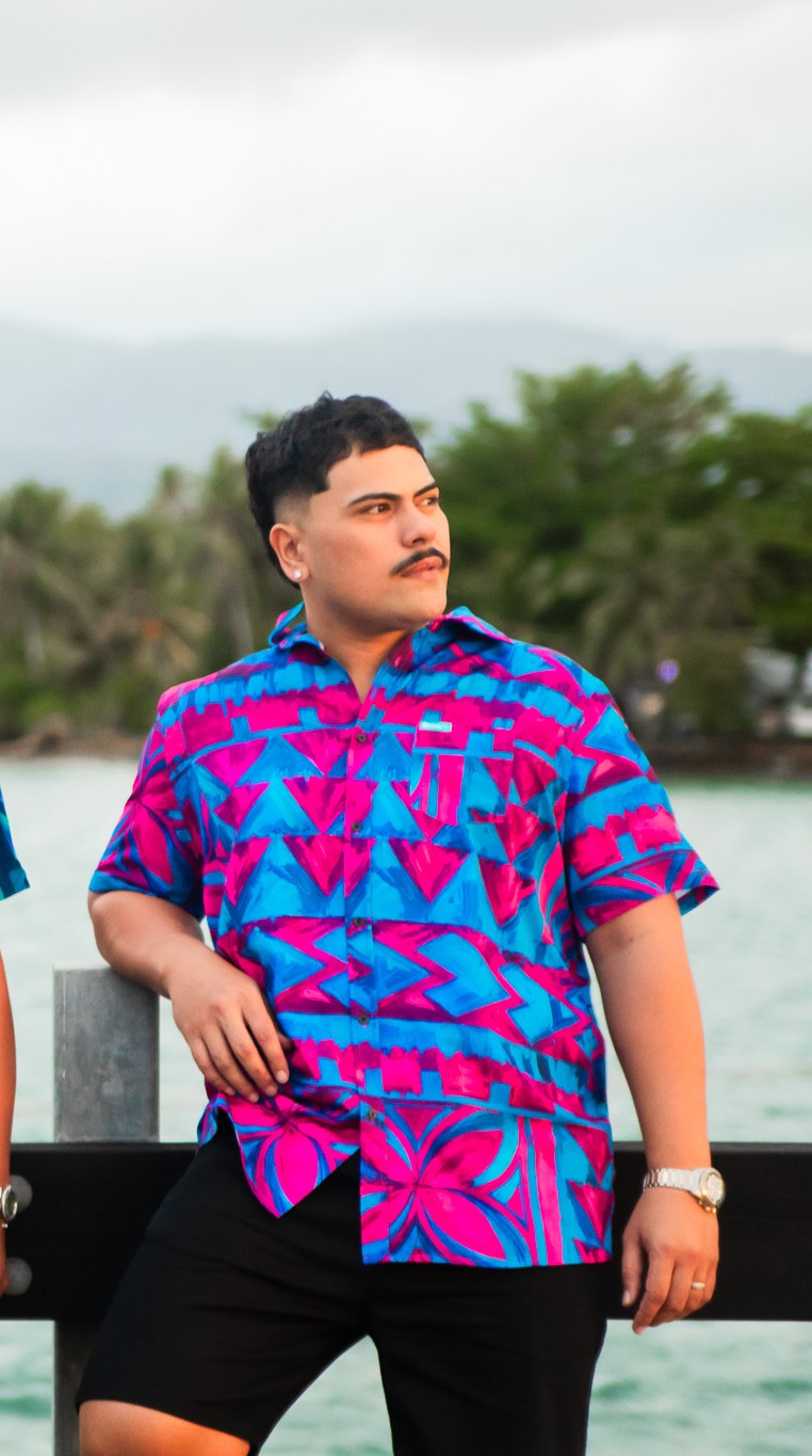 KP Premium Elei Shirts S/S Orchid Teal