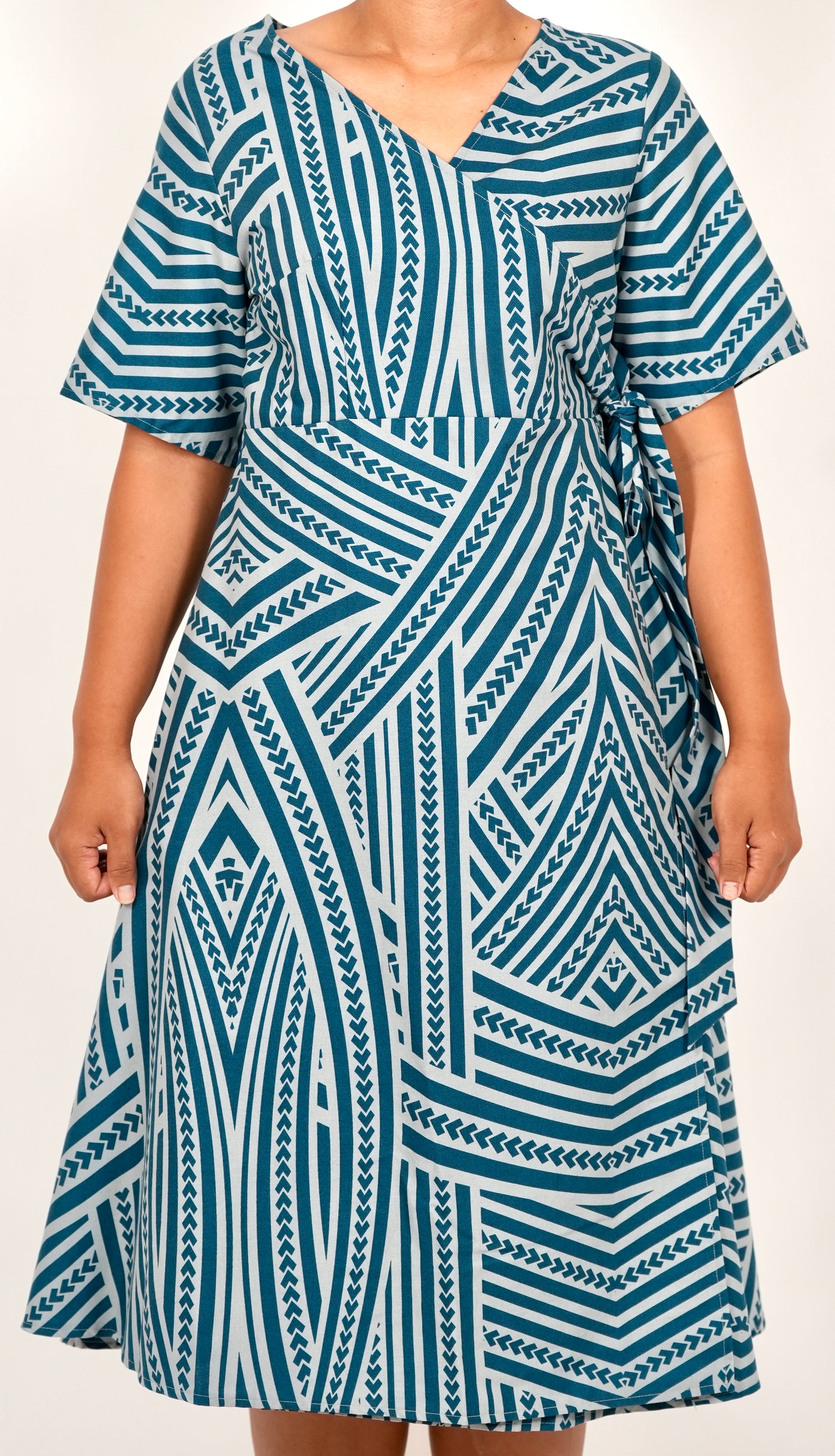Eveni Pacific Ladies Lily Wrap Dress - Coastal Crush