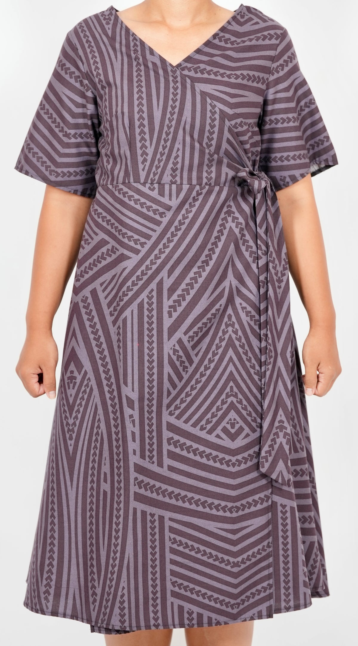 Eveni Pacific Ladies Lily Wrap Dress - Earth Symphony