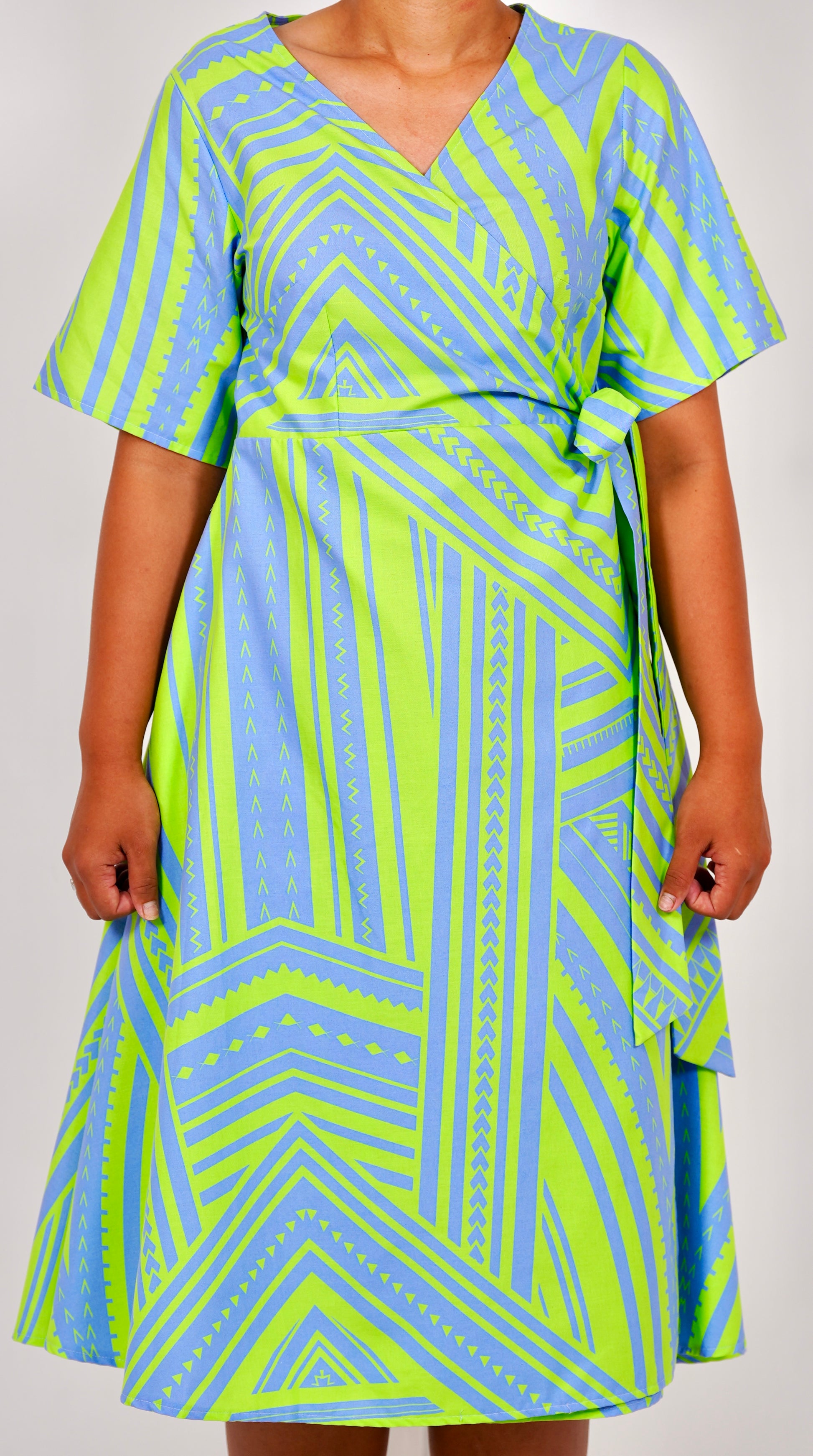 Eveni Pacific Ladies Lily Wrap Dress - Palolo Green