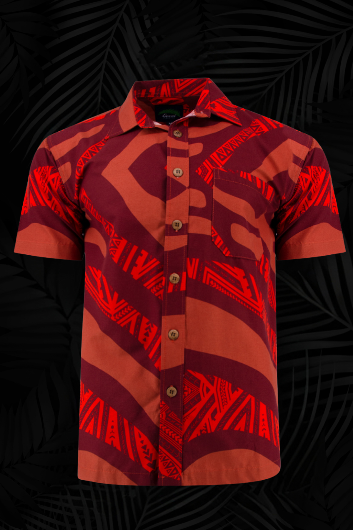 Eveni Pacific Men's Classic Shirt - Red Trek