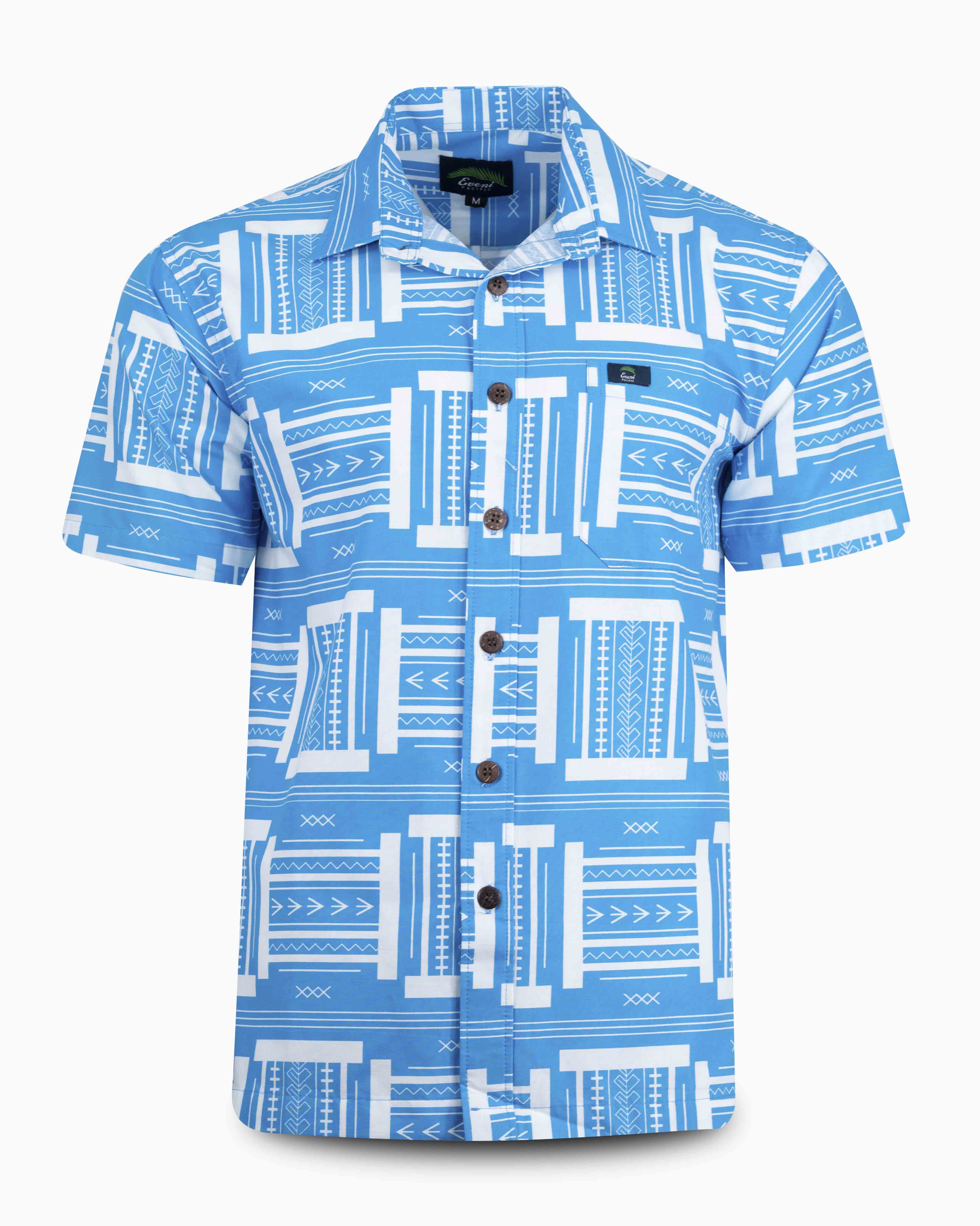 Eveni Pacific Men's Classic Shirt - AALIYAH BLUE