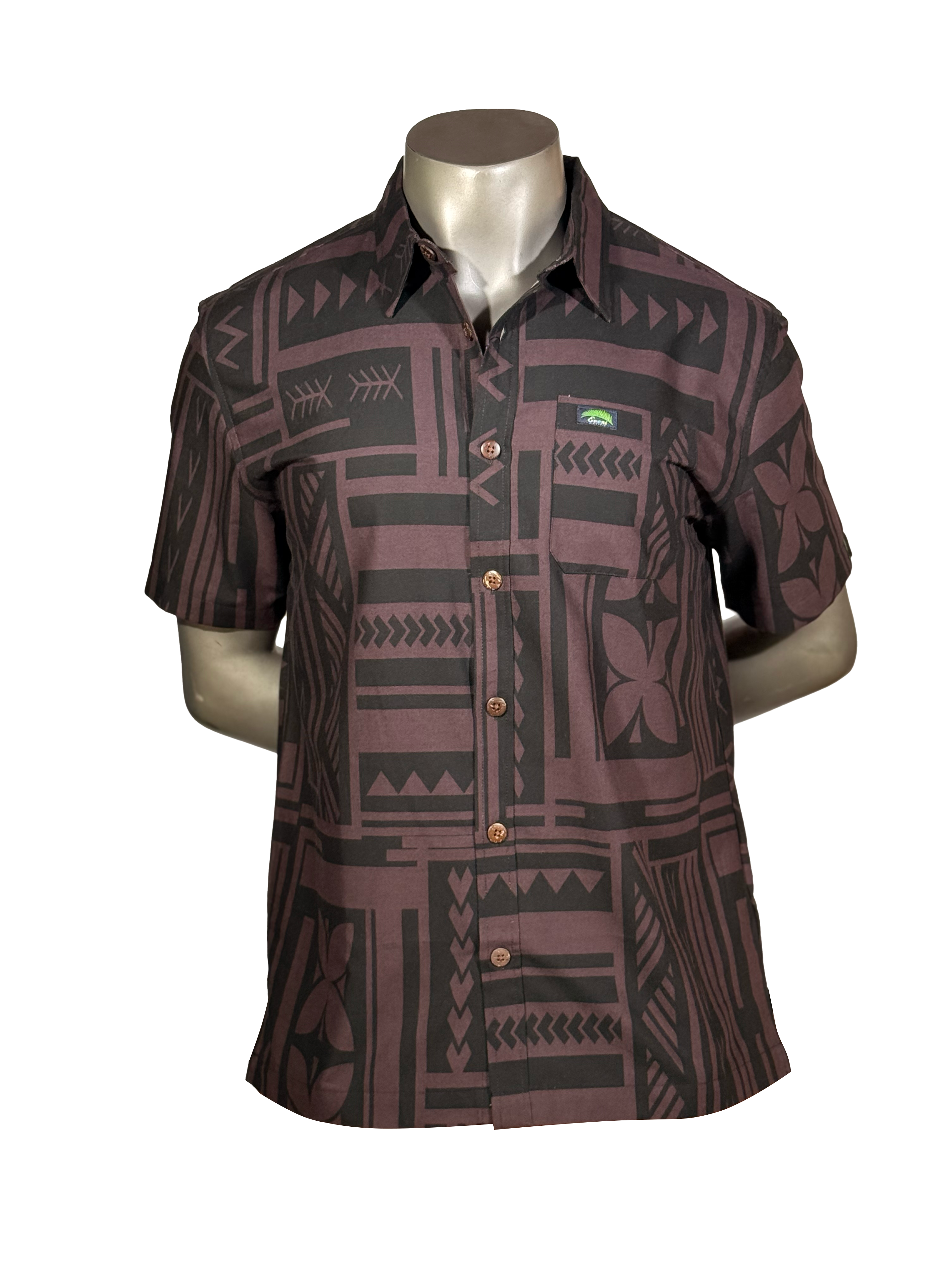 Eveni Pacific Men's Classic Elei Shirt - Bay Black – EveniPacific