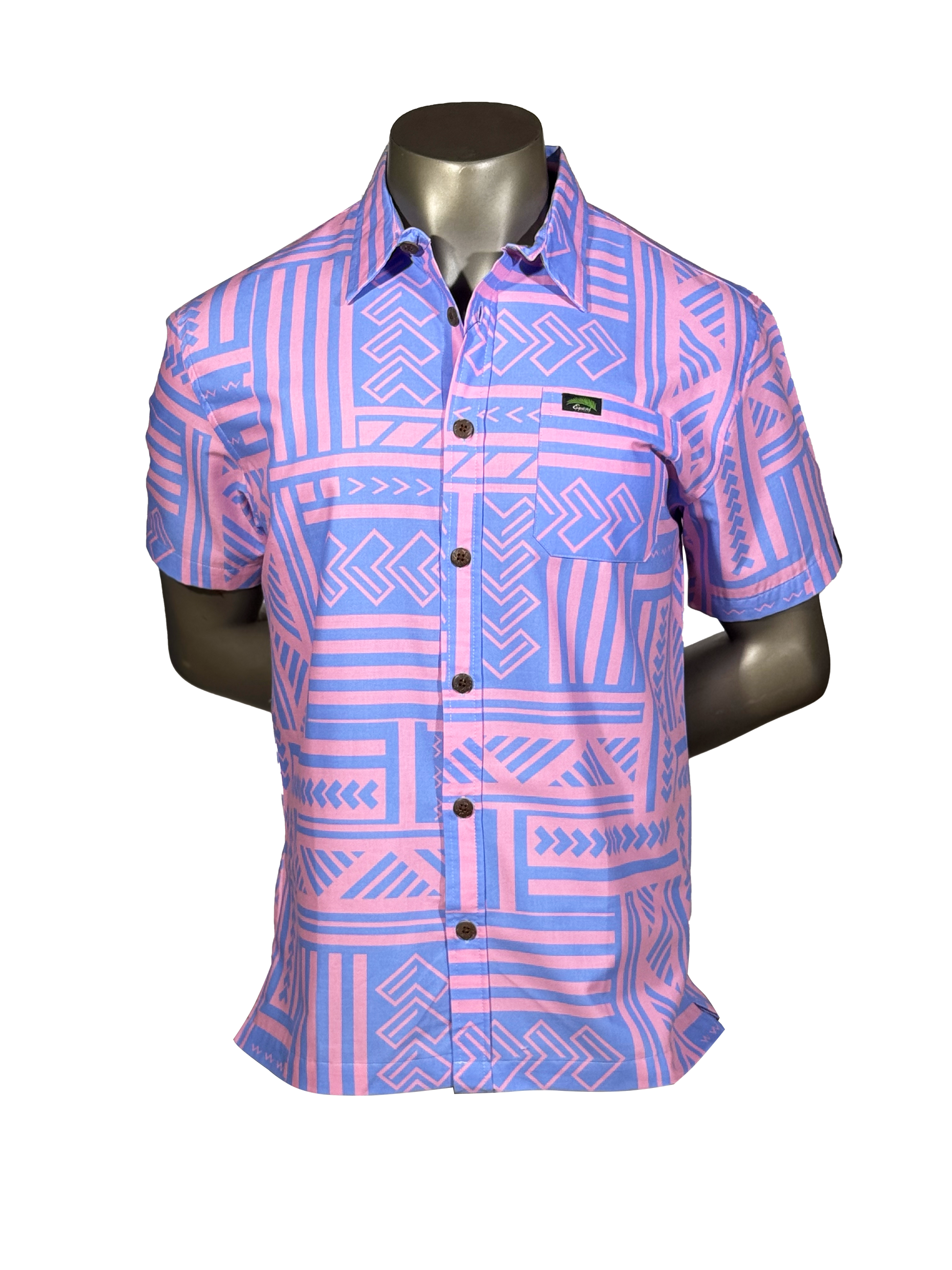 Eveni Pacific Men's Classic Elei Shirt - Gale Lavender