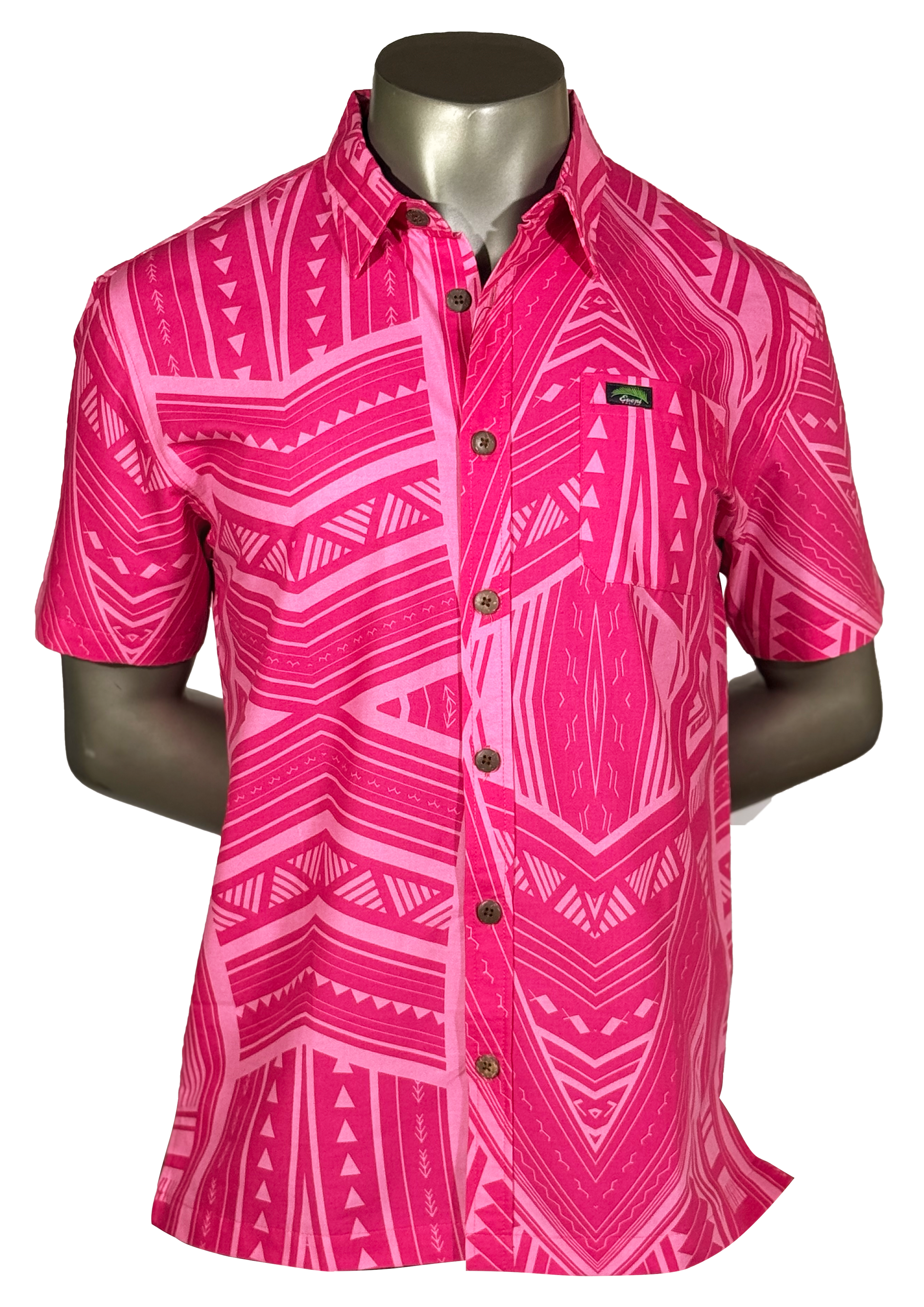 Eveni Pacific Men's Classic Elei Shirt - Seaside Spell Pink – EveniPacific