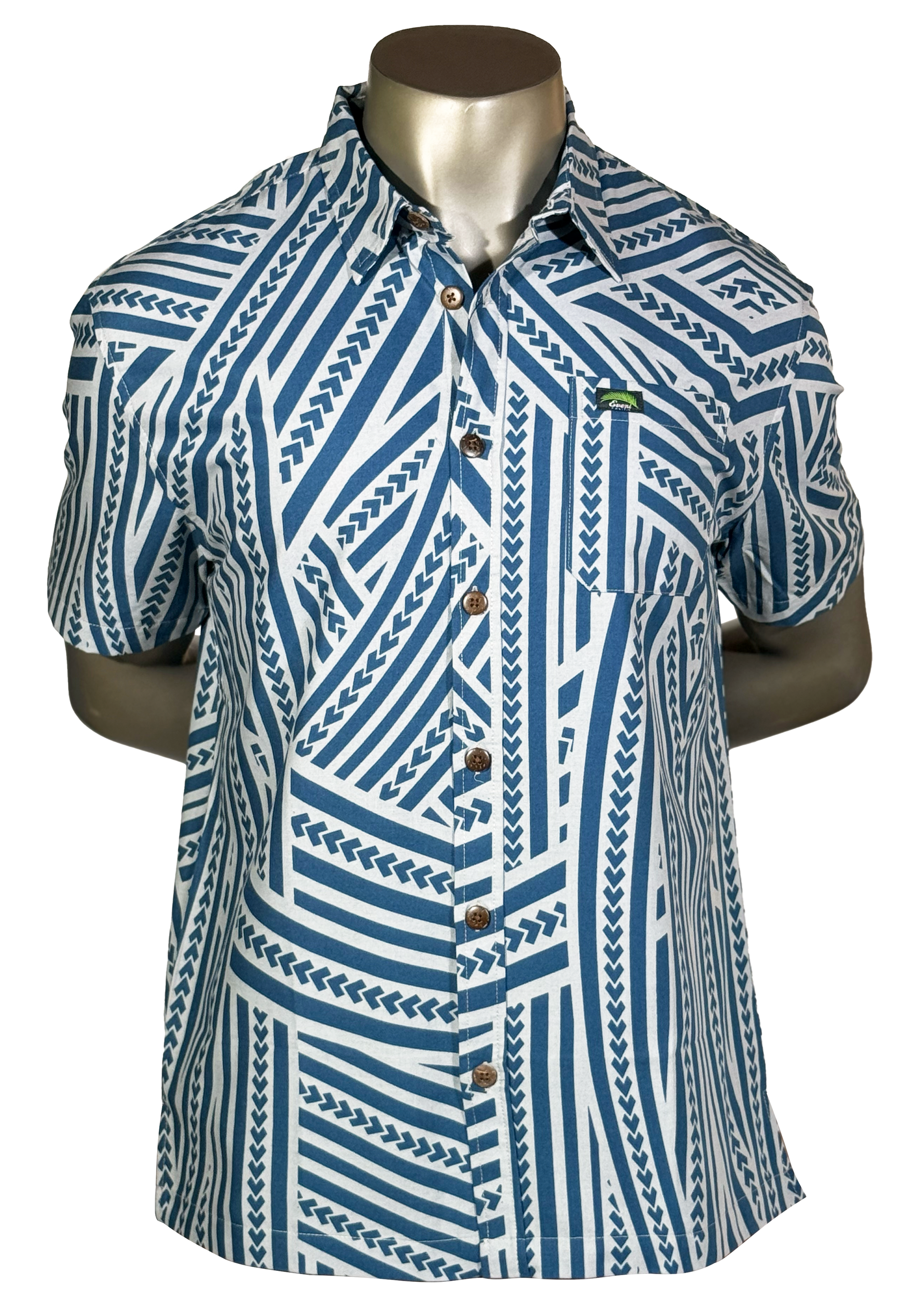 Eveni Pacific Men's Classic Elei Shirt - Coastal Crush