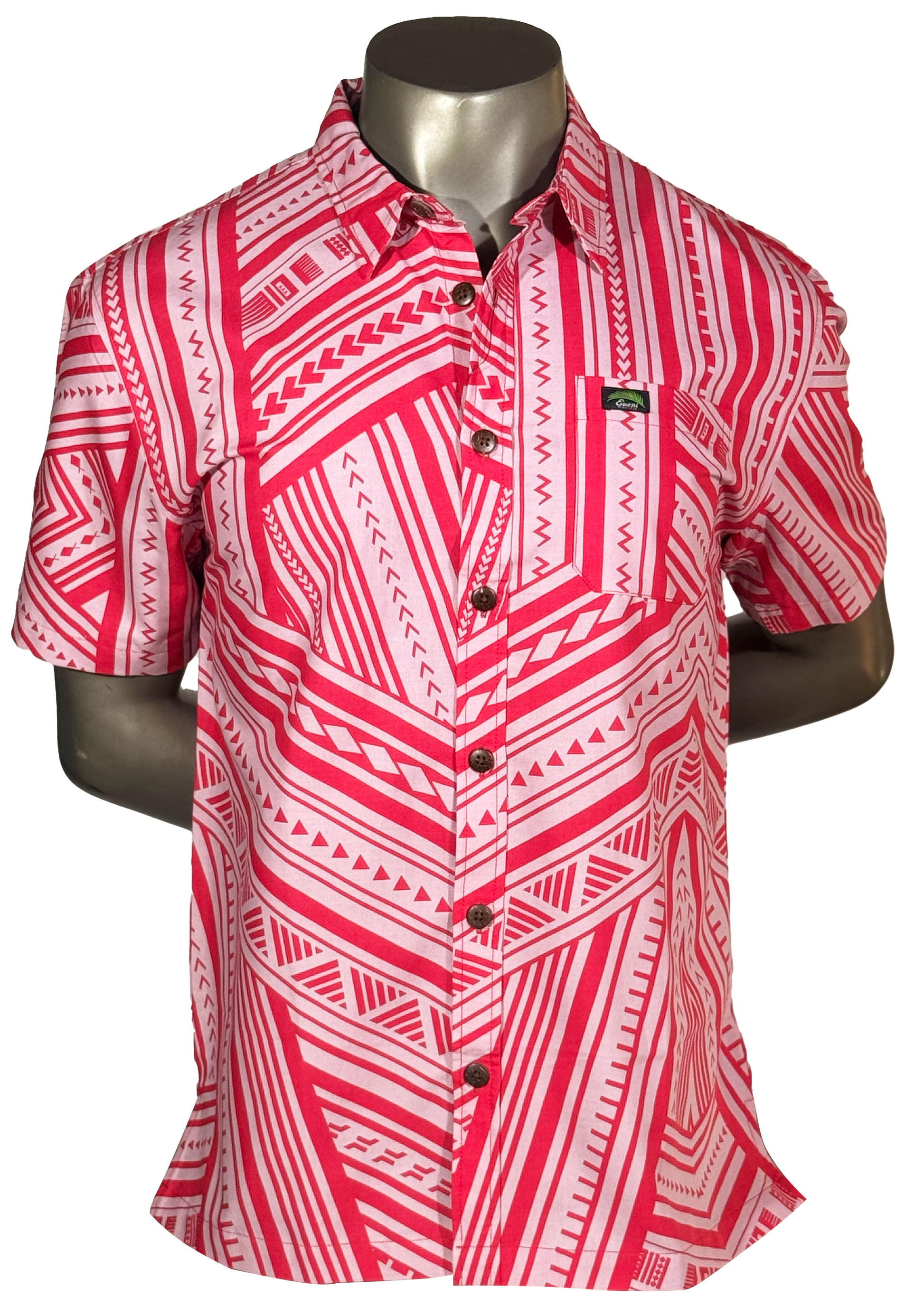 Eveni Pacific Men's Classic Elei Shirt - Marine Magic