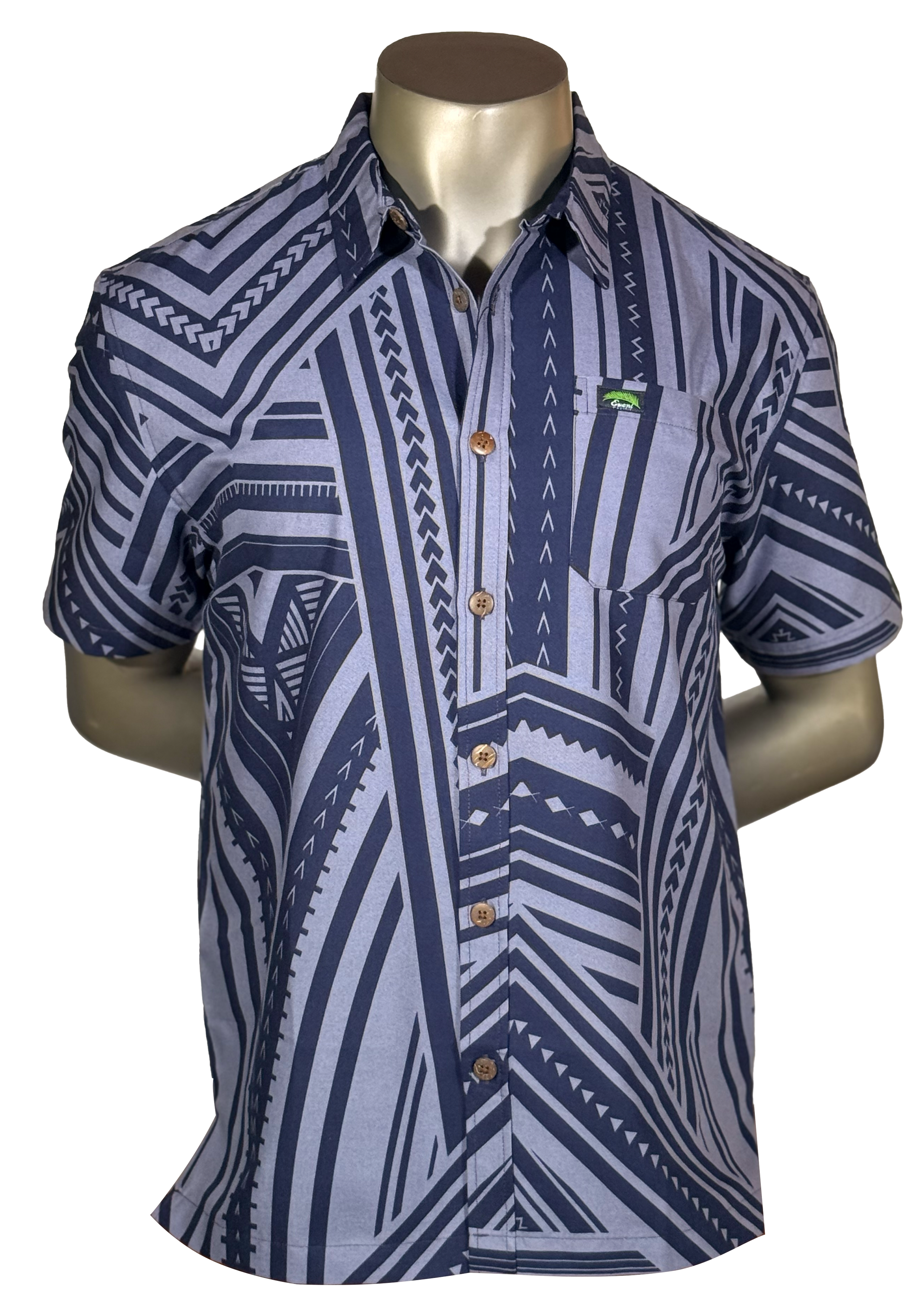 Eveni Pacific Men's Classic Elei Shirt - Dewy Dock Grey – EveniPacific