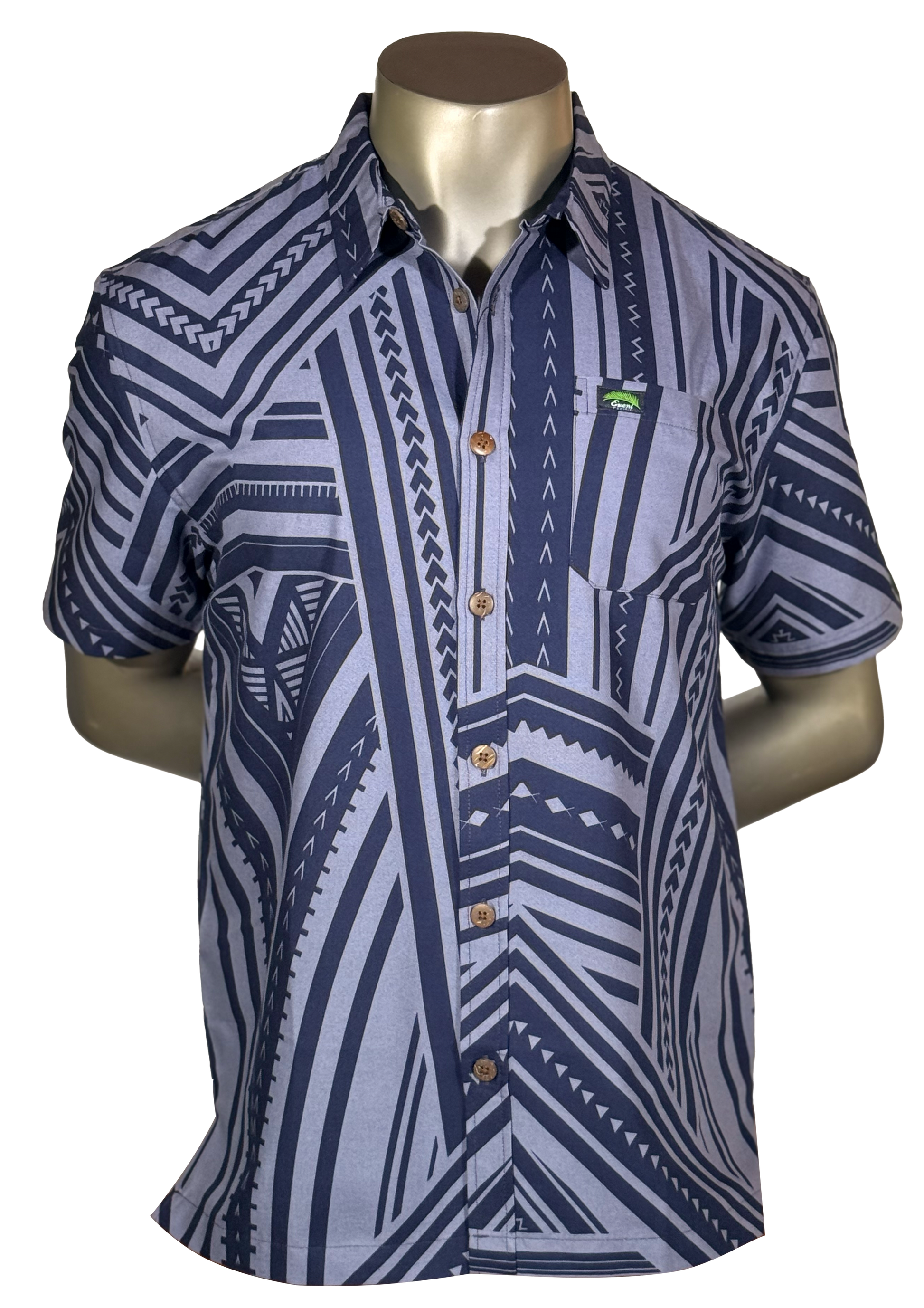 Eveni Pacific Men's Classic Elei Shirt - Dewy Dock Grey