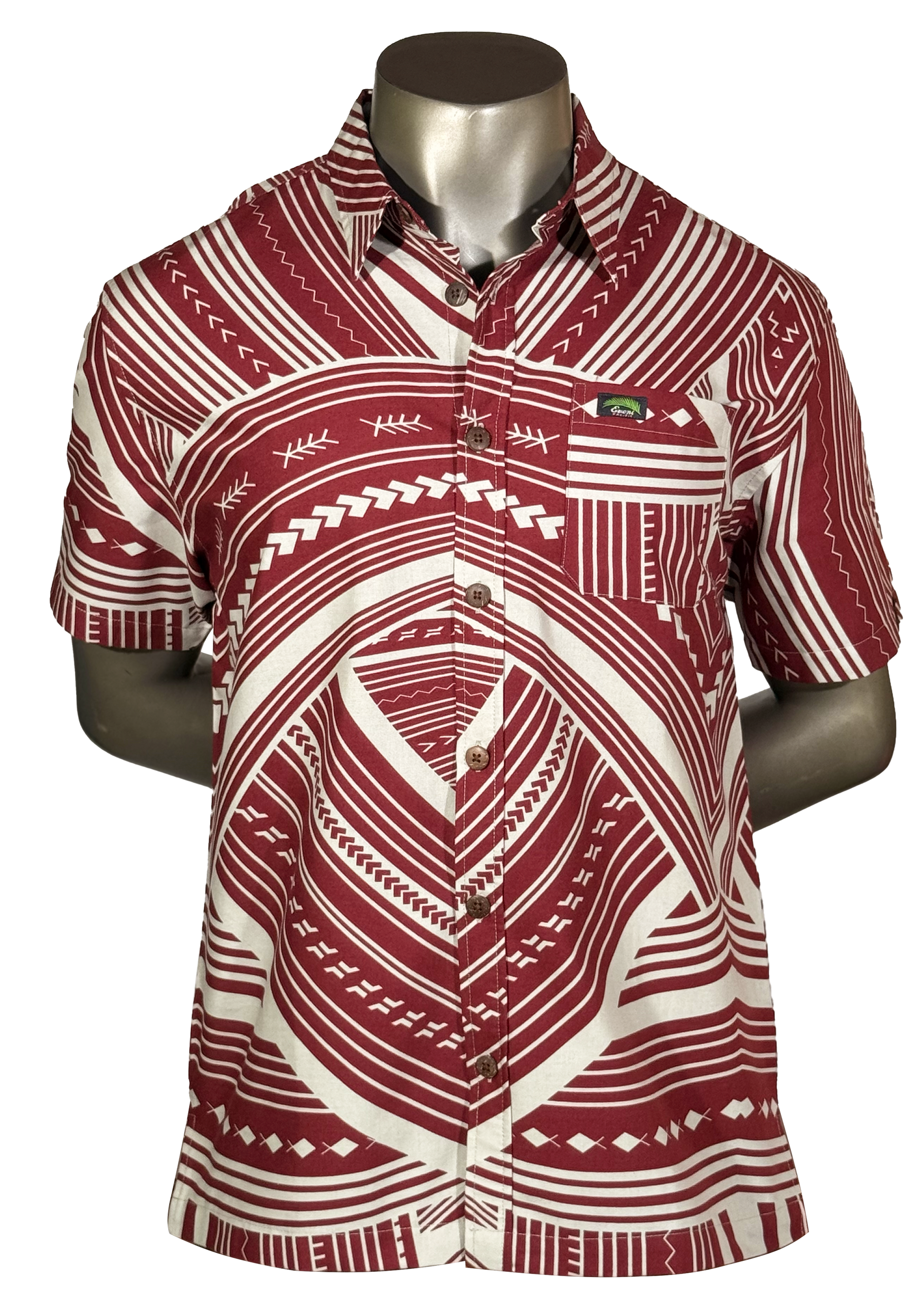 Eveni Pacific Men's Classic Elei Shirt - Hue Coast Brown