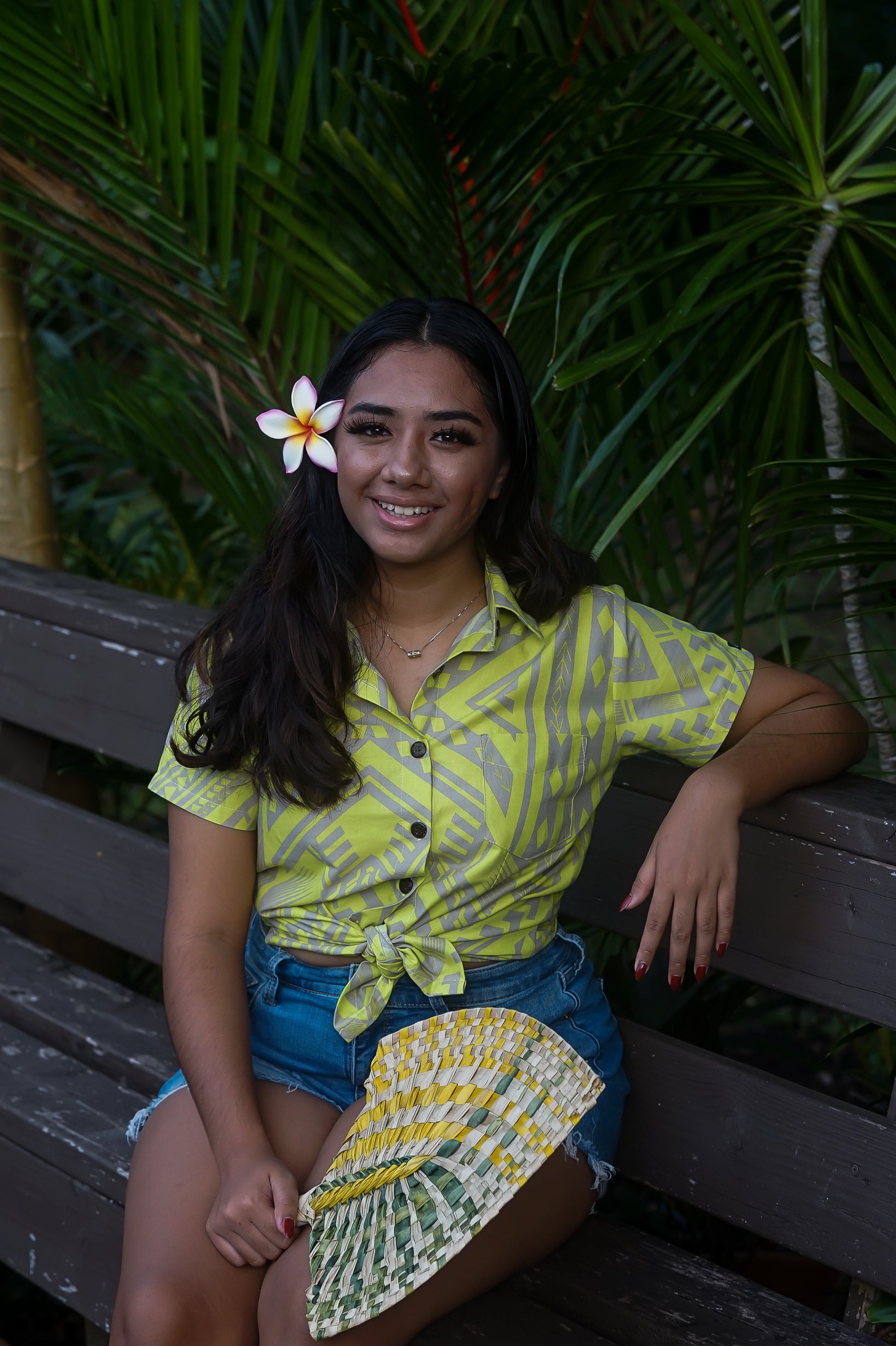 Eveni Pacific Ladies Blouse - Amber Lime