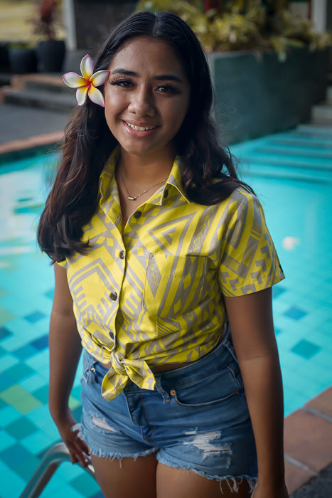 Eveni Pacific Ladies Blouse - Amber Lime